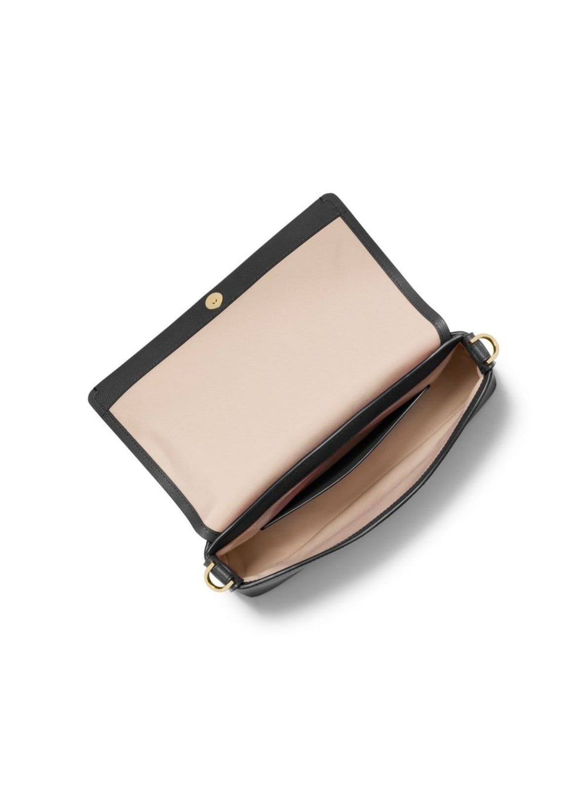 Vista 2 Bolsa Transversal Nessa Grande De Couro 30T5g8zm3l001 Michael Kors preto