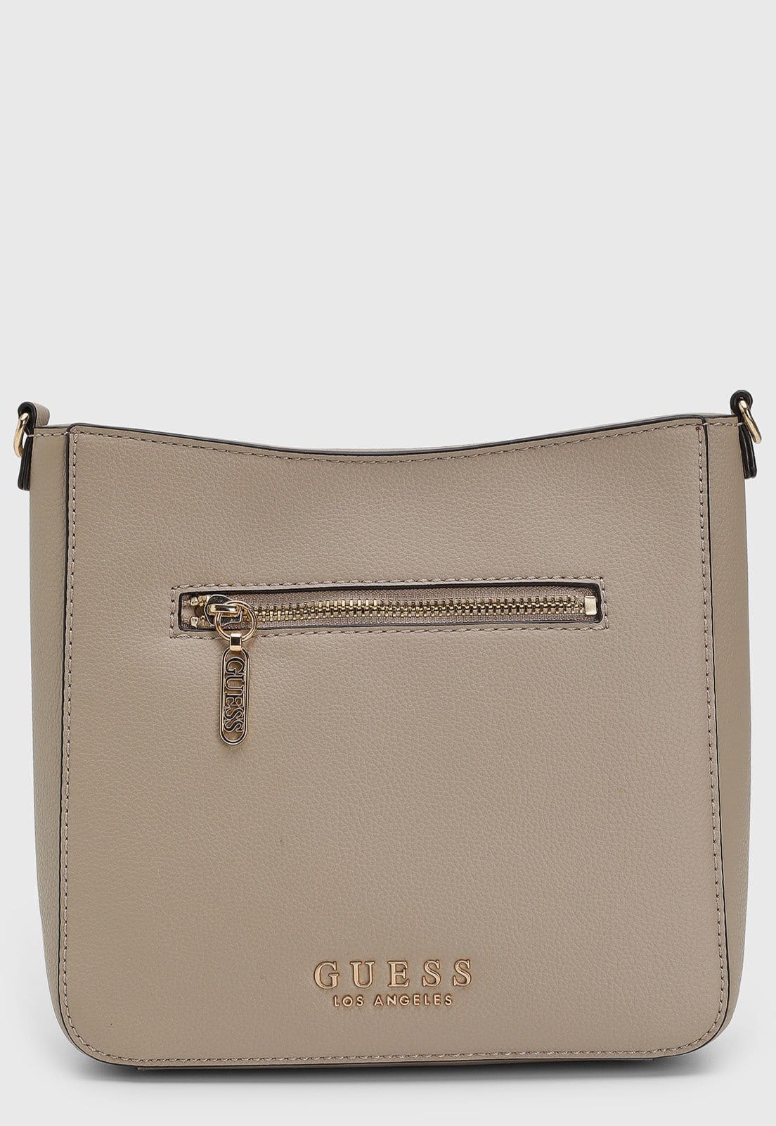 Bolsa Média Guess Alça Larga Porta Moedas Taupe