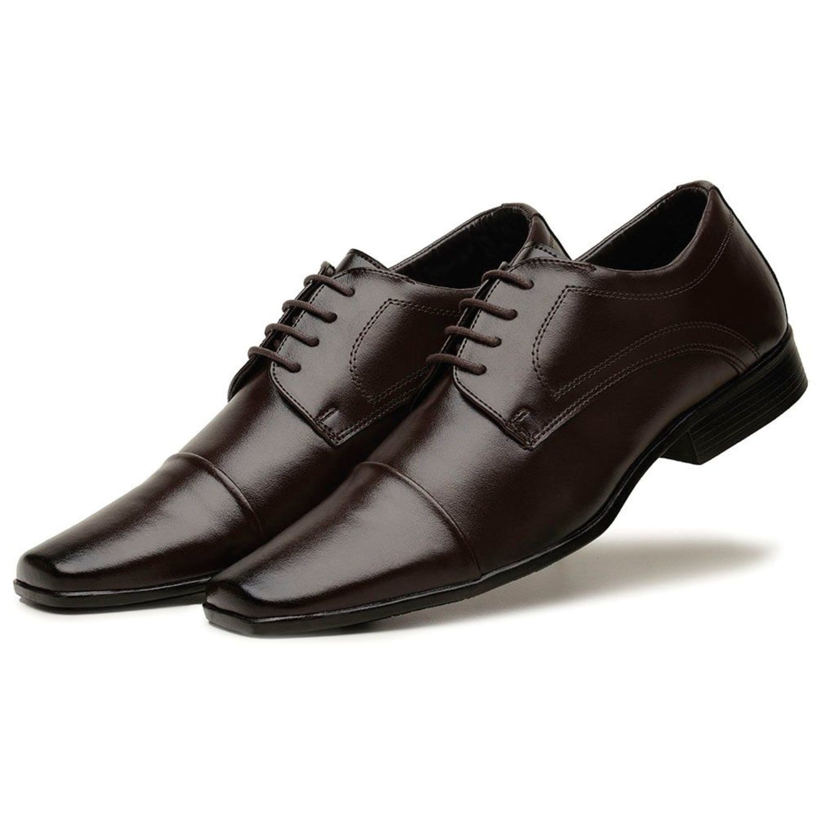 Sapato Masculino Social Com Cadarço Confortável Macio Ortopédico Elegante Luxuoso