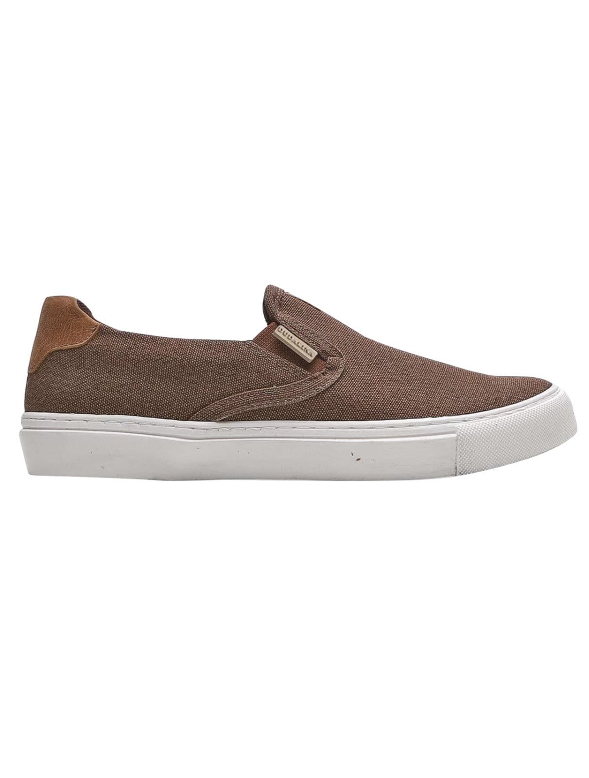 Tênis Dudalina Masculino Zara Slip On Lona Mistral Napa Logo Escuro