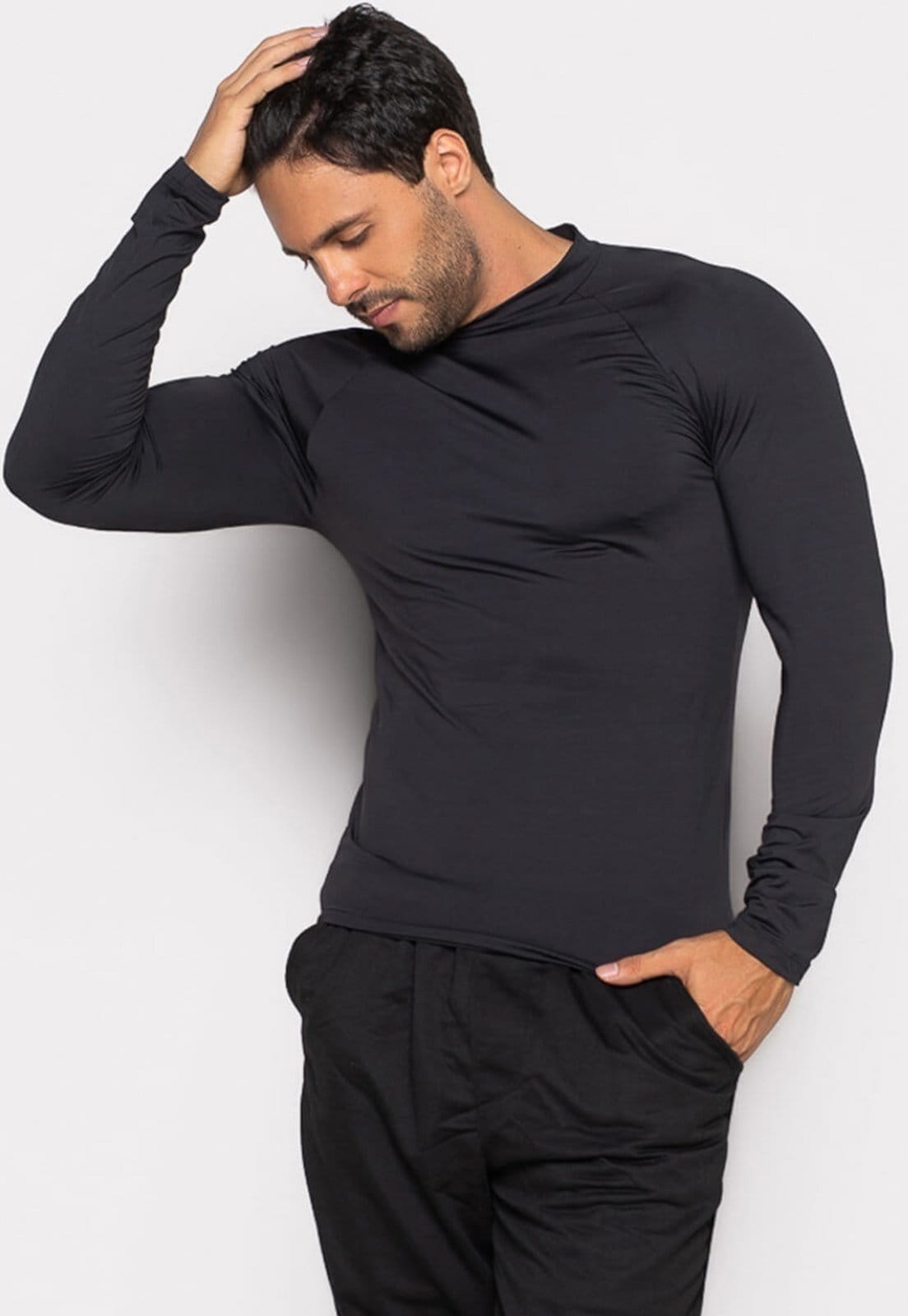 Camisa Bravaa Store Longa Térmica Praia Segunda Pele Proteção Uv 50 037