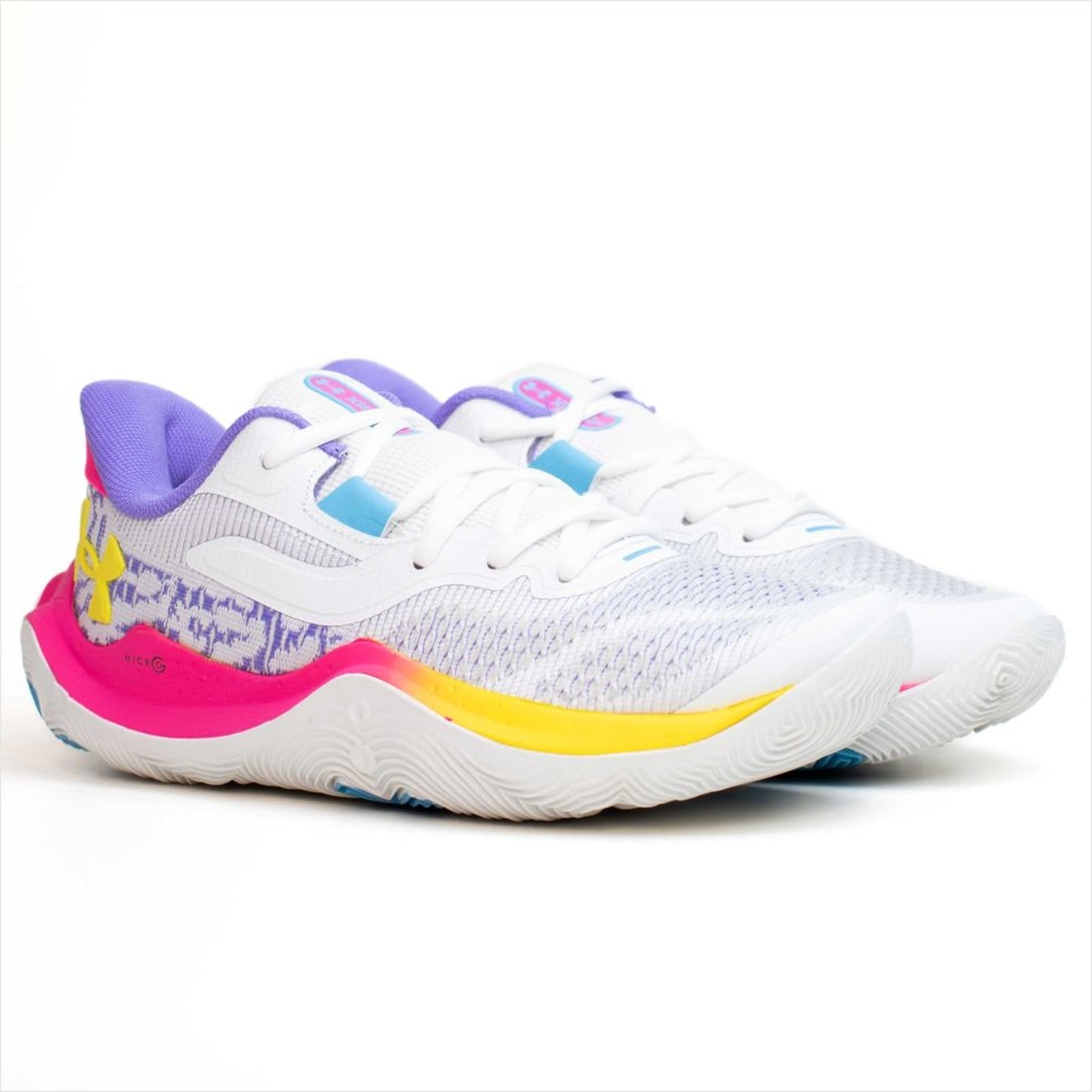 Vista 2 Tênis Under Armour Dime Masculino Under Armour branco