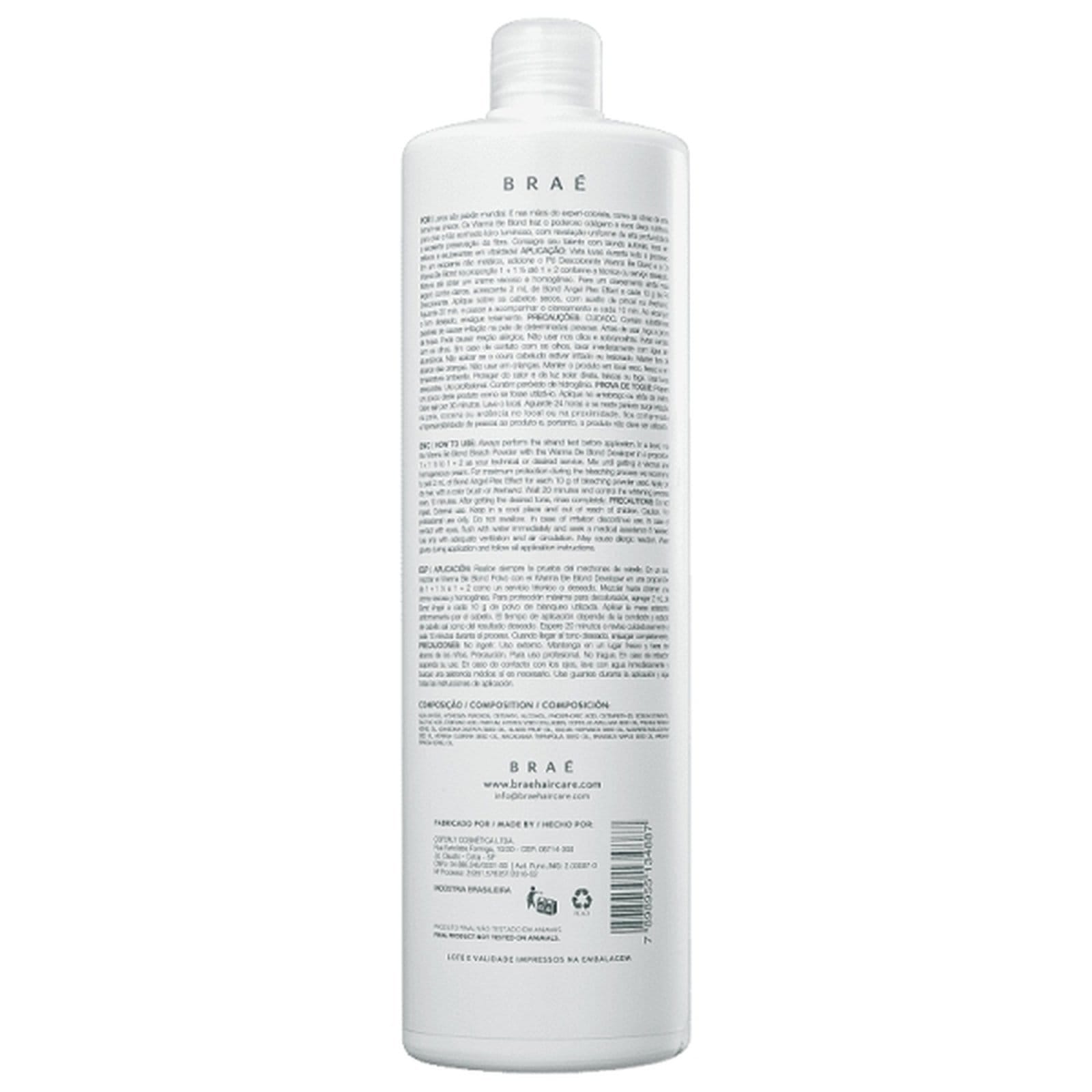 Vista 2 BRAÉ Wanna Be Blond 12% Agua Oxigenada 40 Volumes 900ml BRAÉ multicolorido