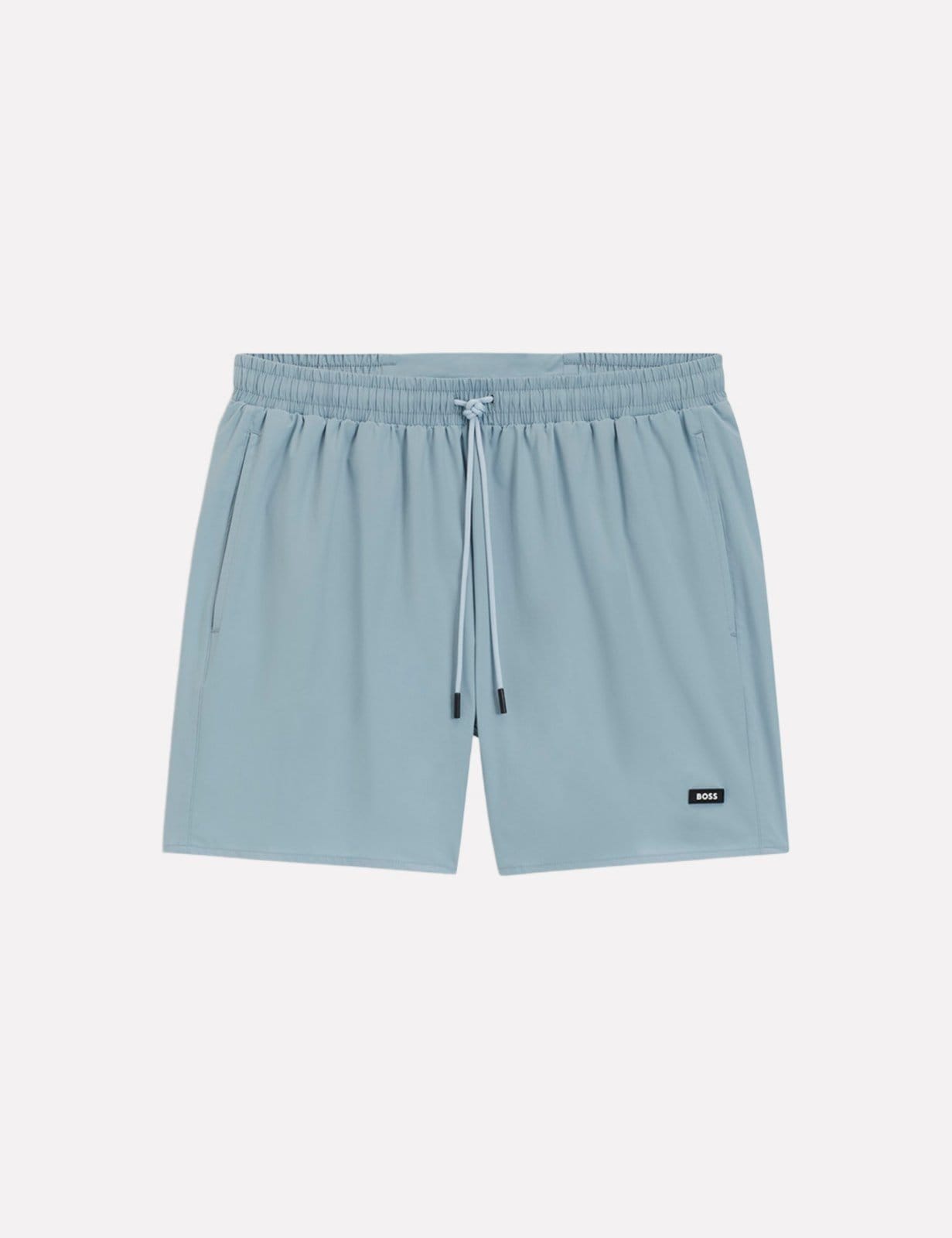 Vista 2 Short Hugo Boss Masculino Beach HD_Logo_Swimtrunk Claro Hugo Boss azul