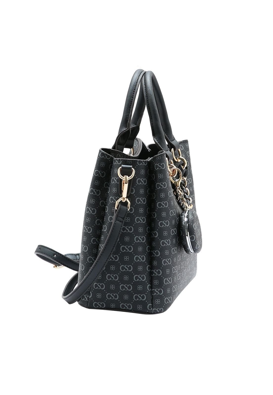 Vista 2 Bolsa Feminina Chenson Cristal Monograma 3485401 Chenson café