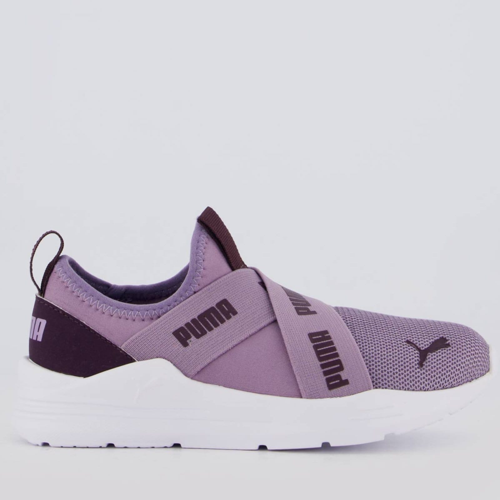 Tênis Puma Wired Run Slip-On PS BDP Lilás