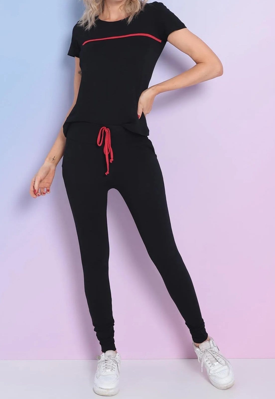 Conjunto Maria Paes Preto Com Viés