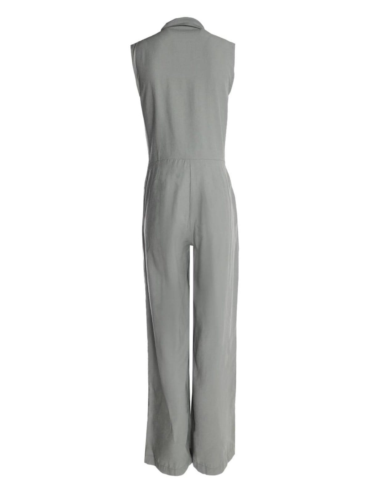 Vista 2 Macacão Sem Manga Pantalona Feminino Bright Girl'S cinza