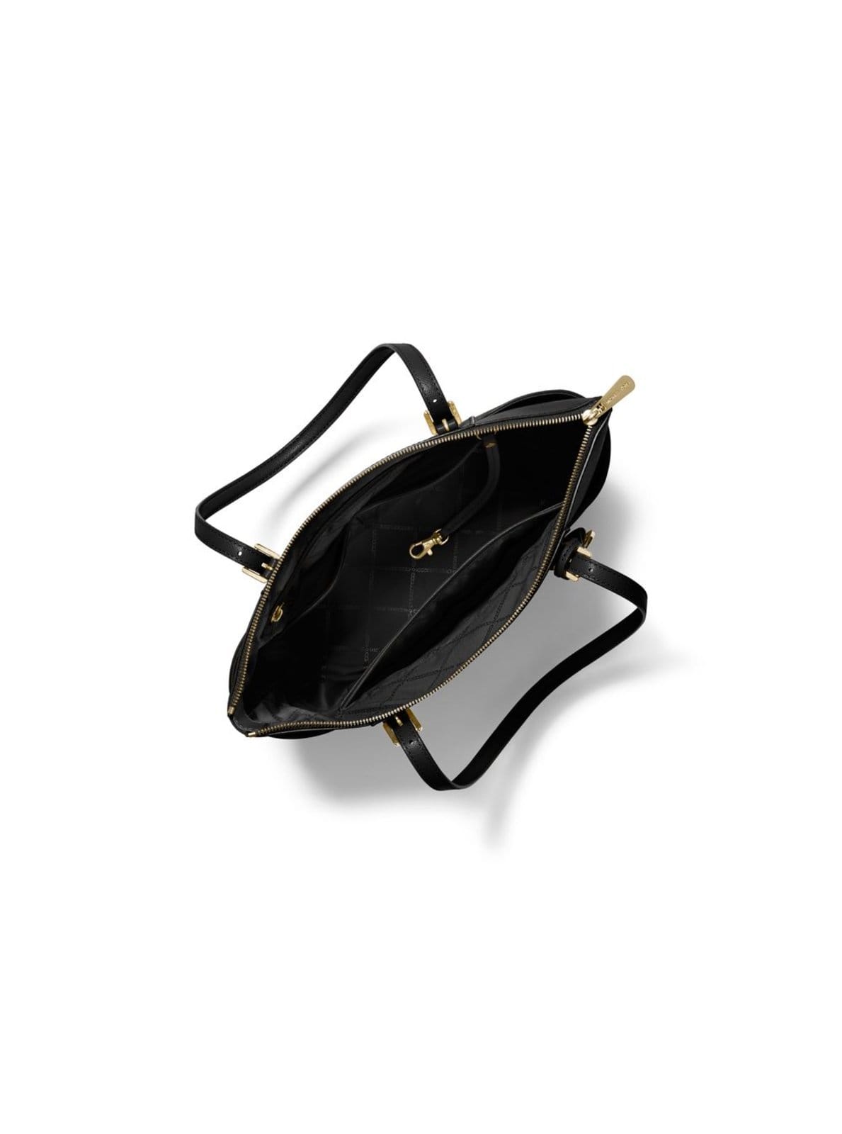 Vista 2 Bolsa Tote Jet Set Grande De Couro 30F2gttt8l001 Michael Kors preto