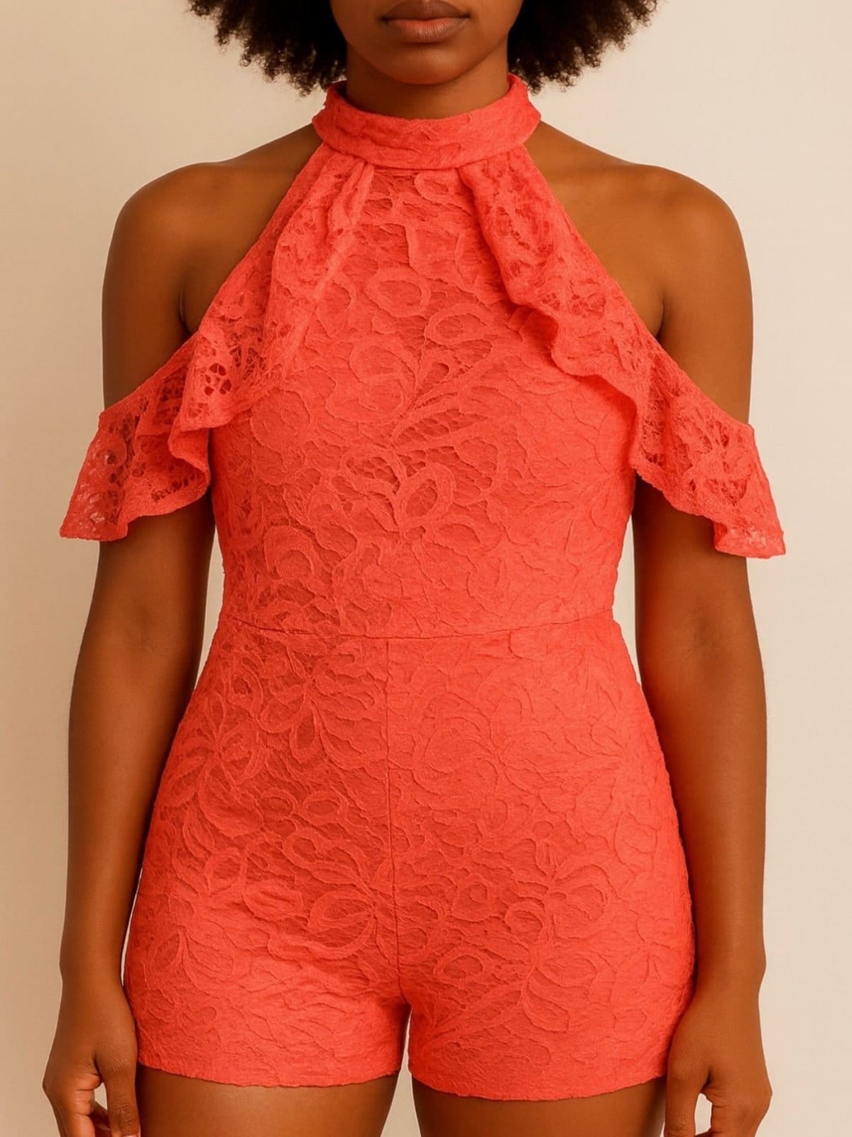 Macaquinho Summer Body Feminino em Mousseline Forrado - Frente Saia