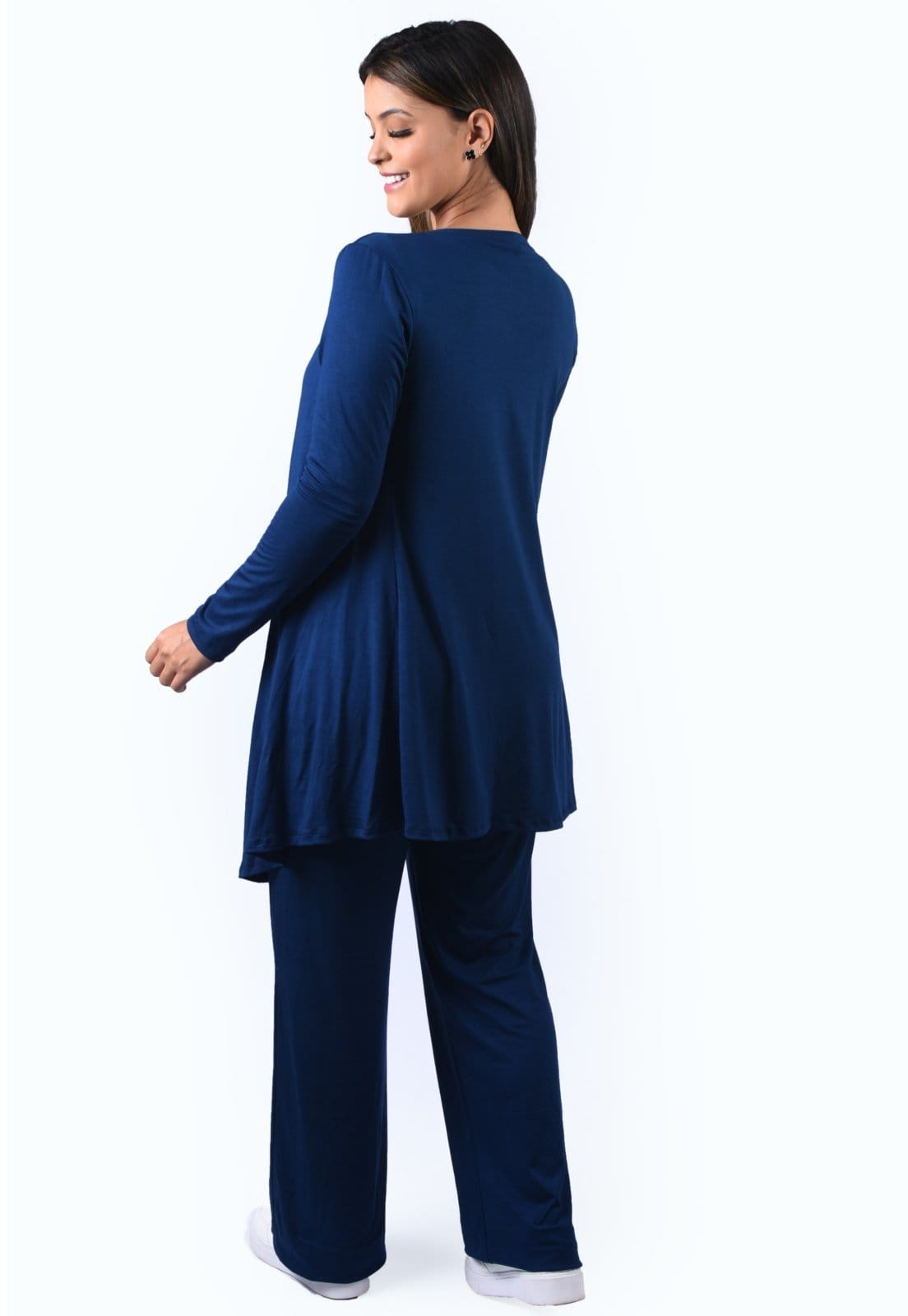 Vista 2 Conjunto de 3 Peças Marinho Maria Paes azul marinho