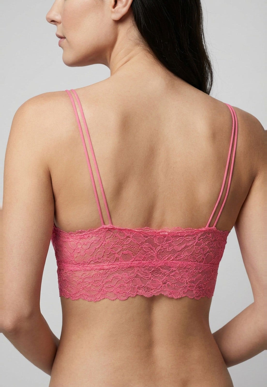 Vista 2 Sutiã Top Feminino Hope Renda Bojo Removível Hope rosa