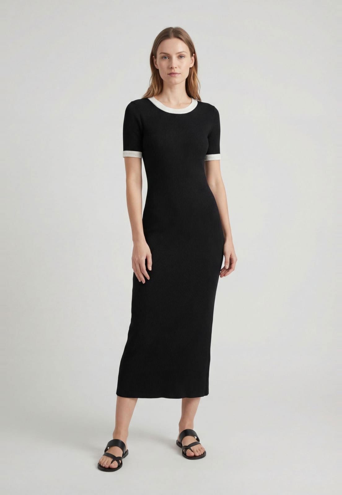 Vestido Feminino Lança Perfume Decote Redondo Preta