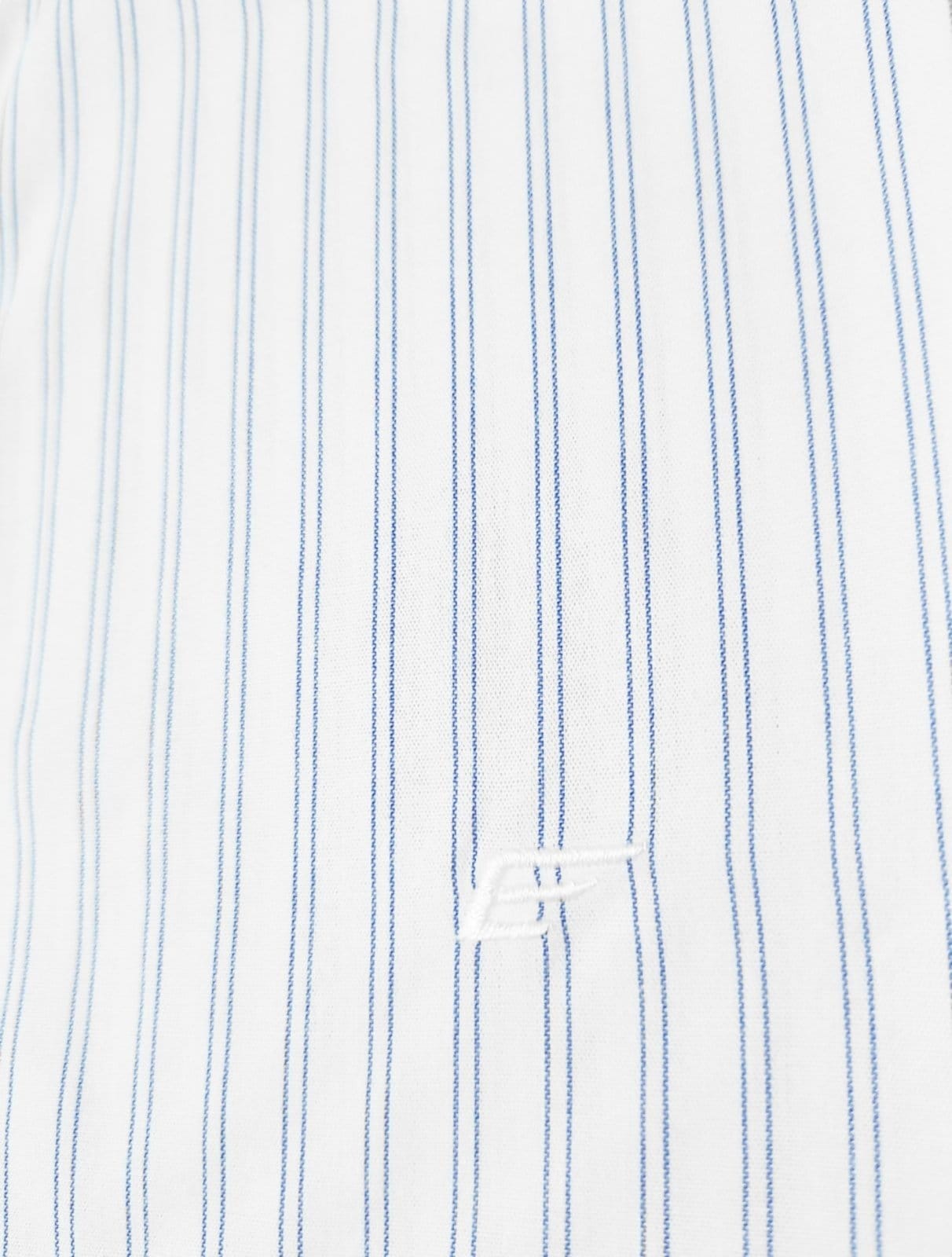 Vista 2 Camisa Ellus Masculina Regular Tricoline Skylight Classic Listrada Branca Ellus branco