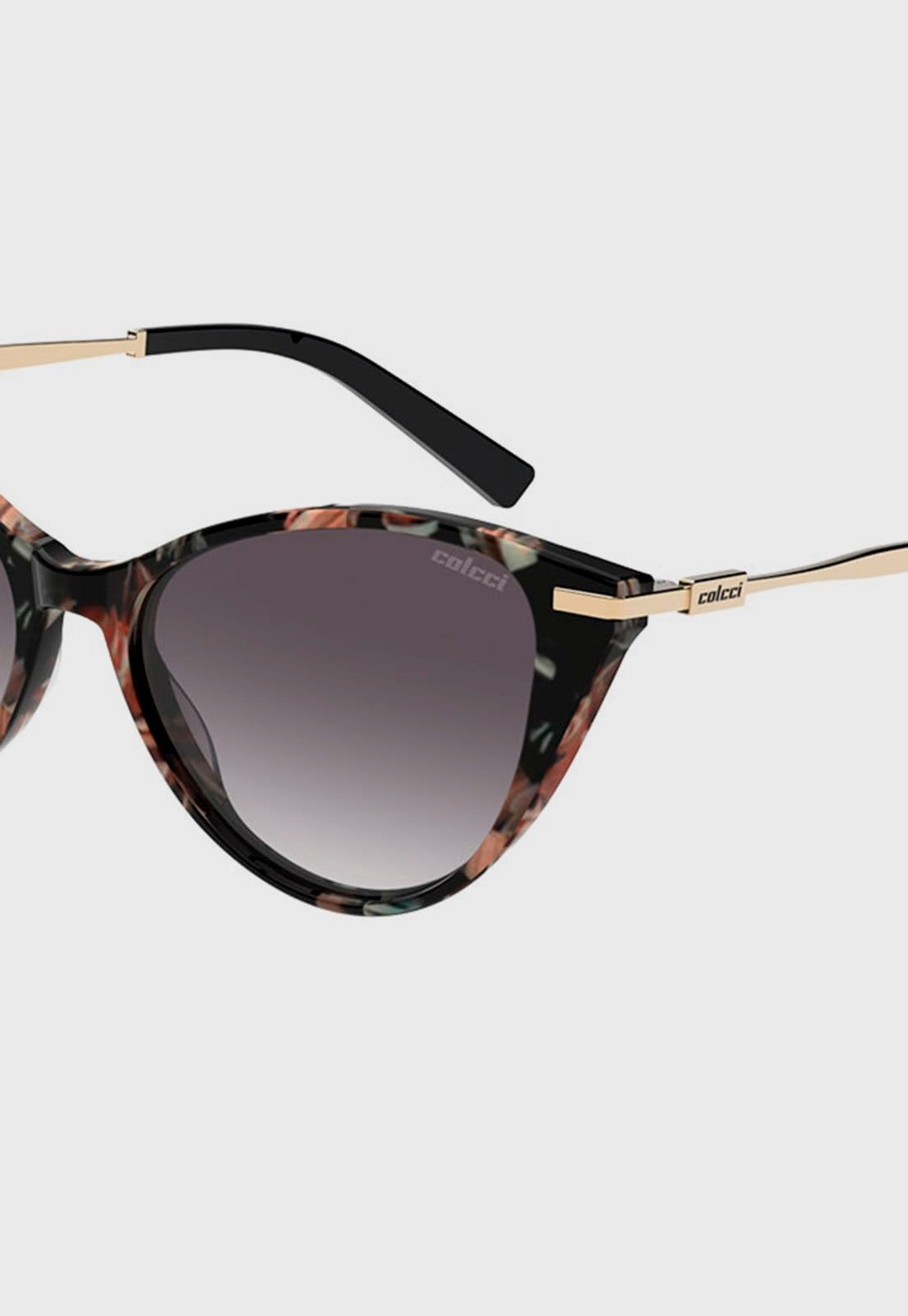 Vista 2 Óculos Feminino Colcci Gatinho Floral Colcci preto