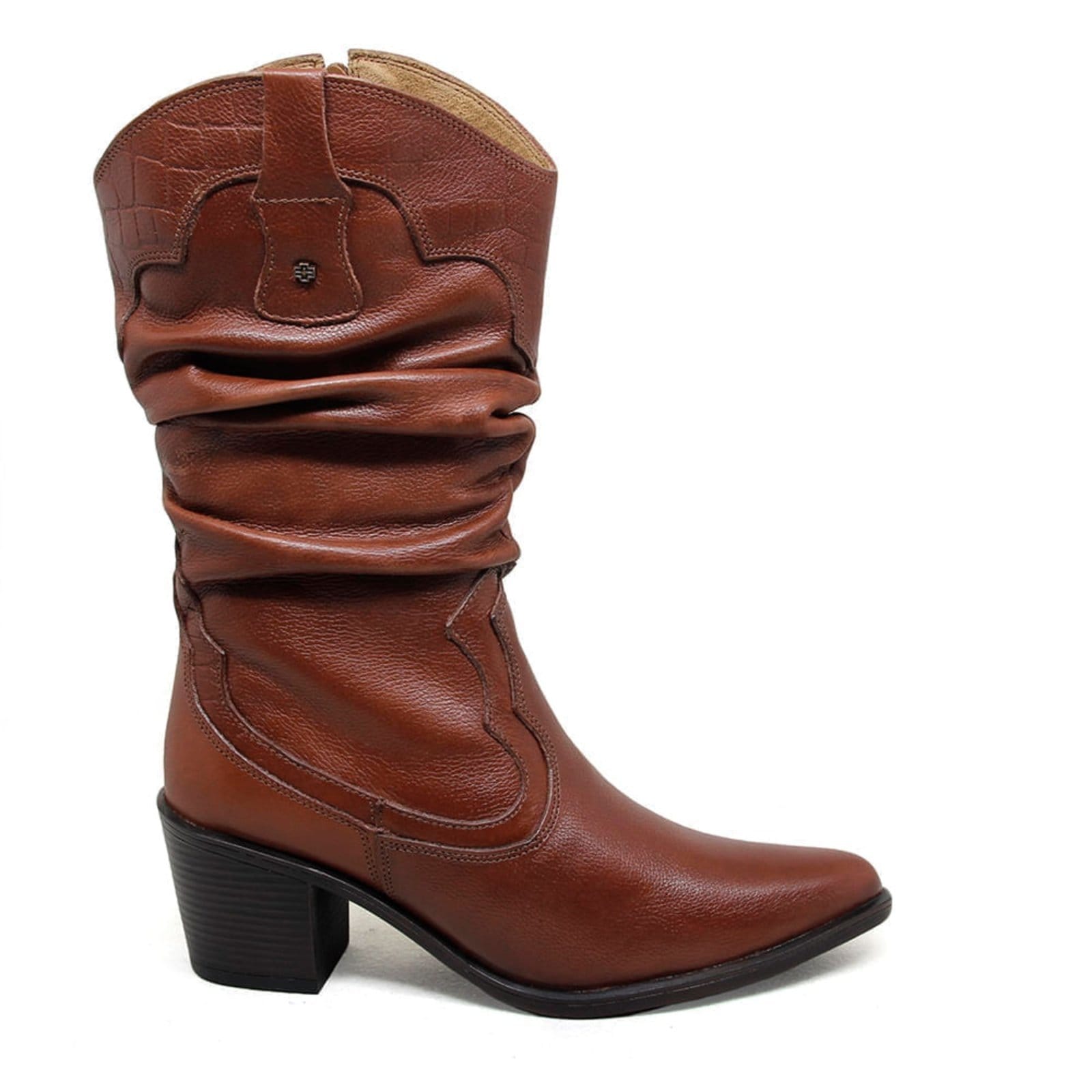 Bota New Western Couro Mogno - NWE003