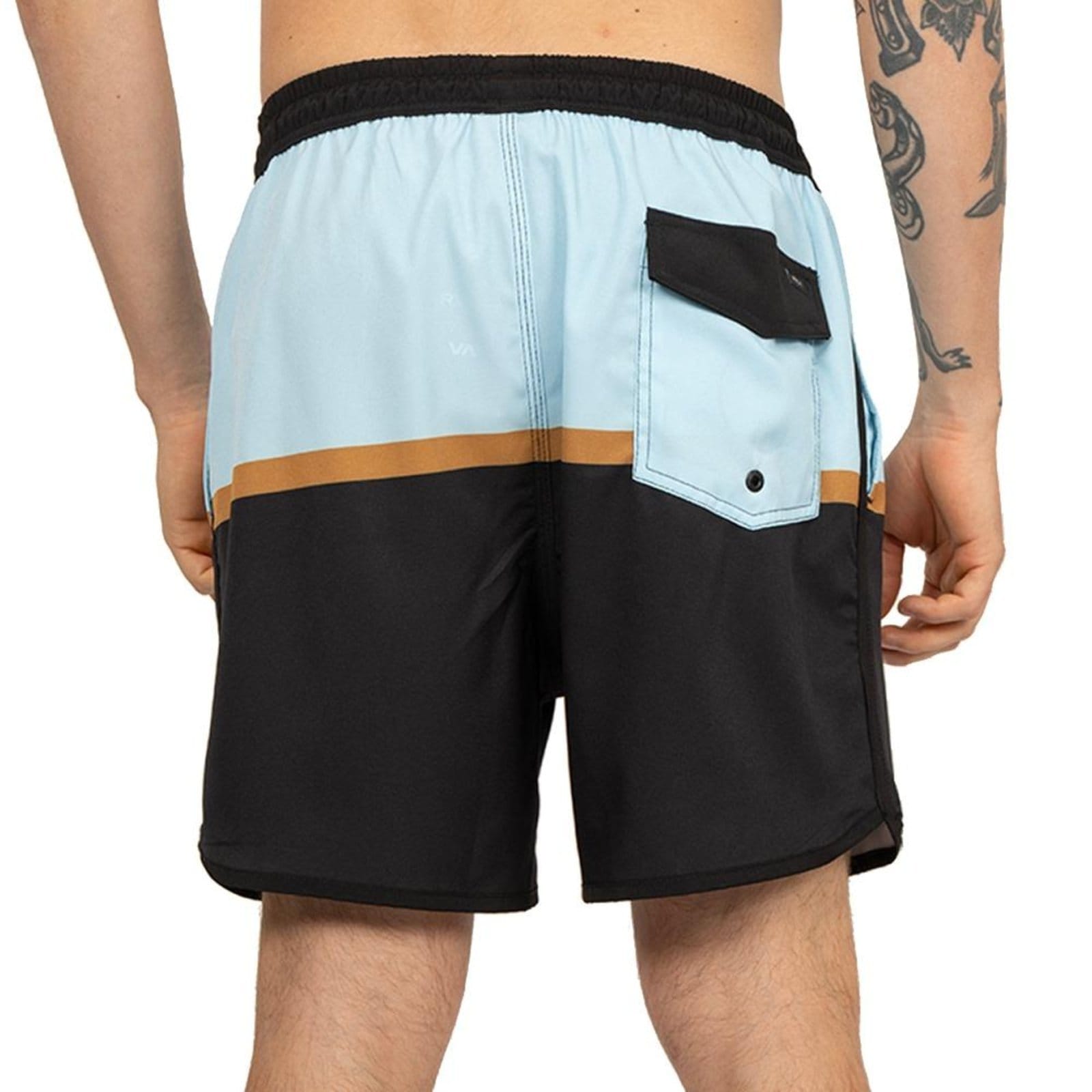 Vista 2 Bermuda RVCA 2 Blocks SM26 Masculina Claro RVCA azul