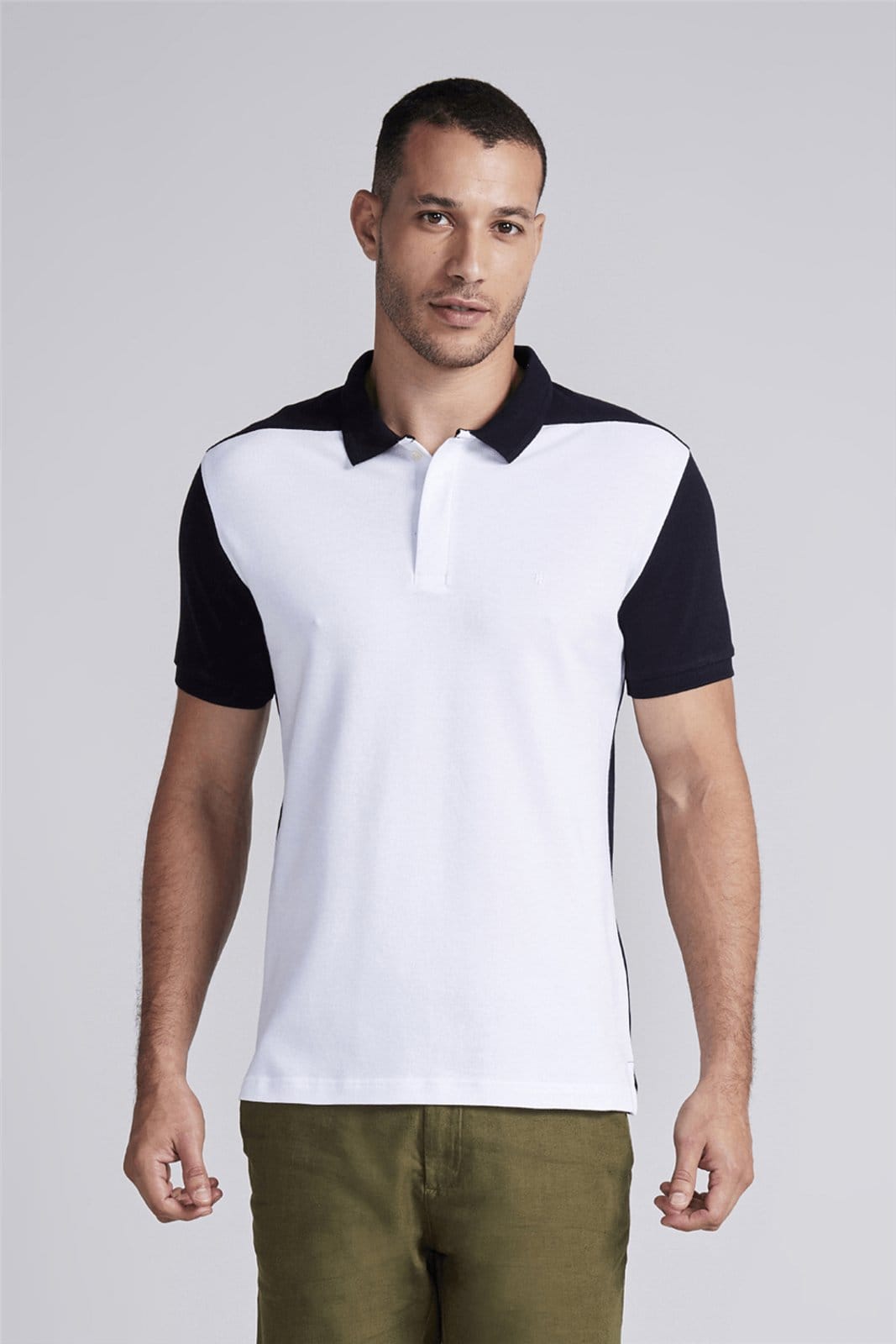 HIGHSTIL Camisa Polo Piquet Slim Fit Branco