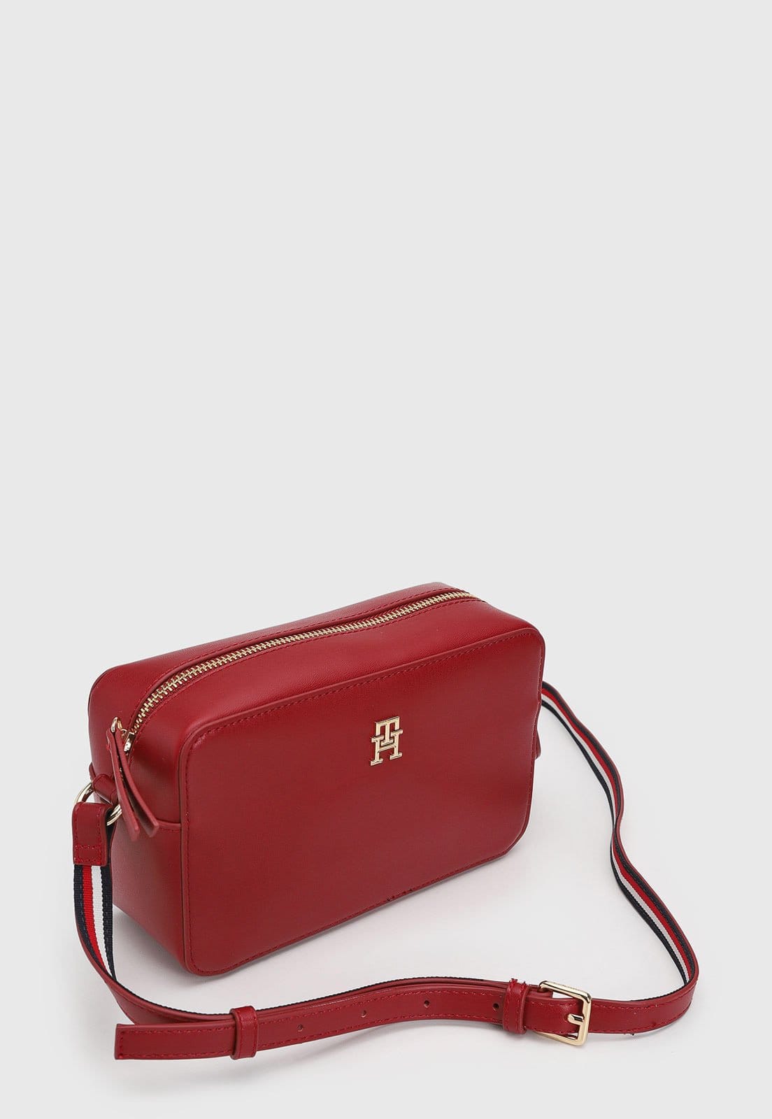 Vista 2 Bolsa Feminina Tommy Hilfiger Média Logo Vermelha Tommy Hilfiger vermelho