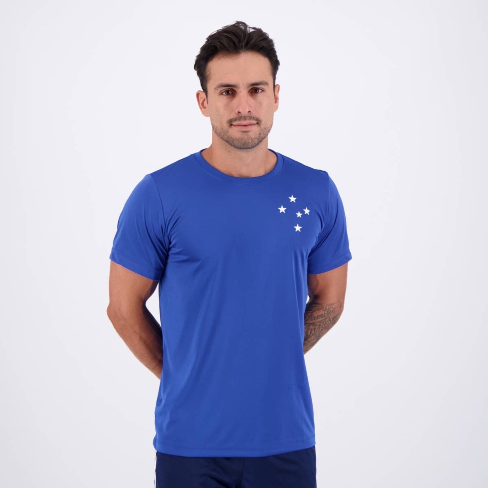 Vista 2 Camisa Cruzeiro X Surf Center azul