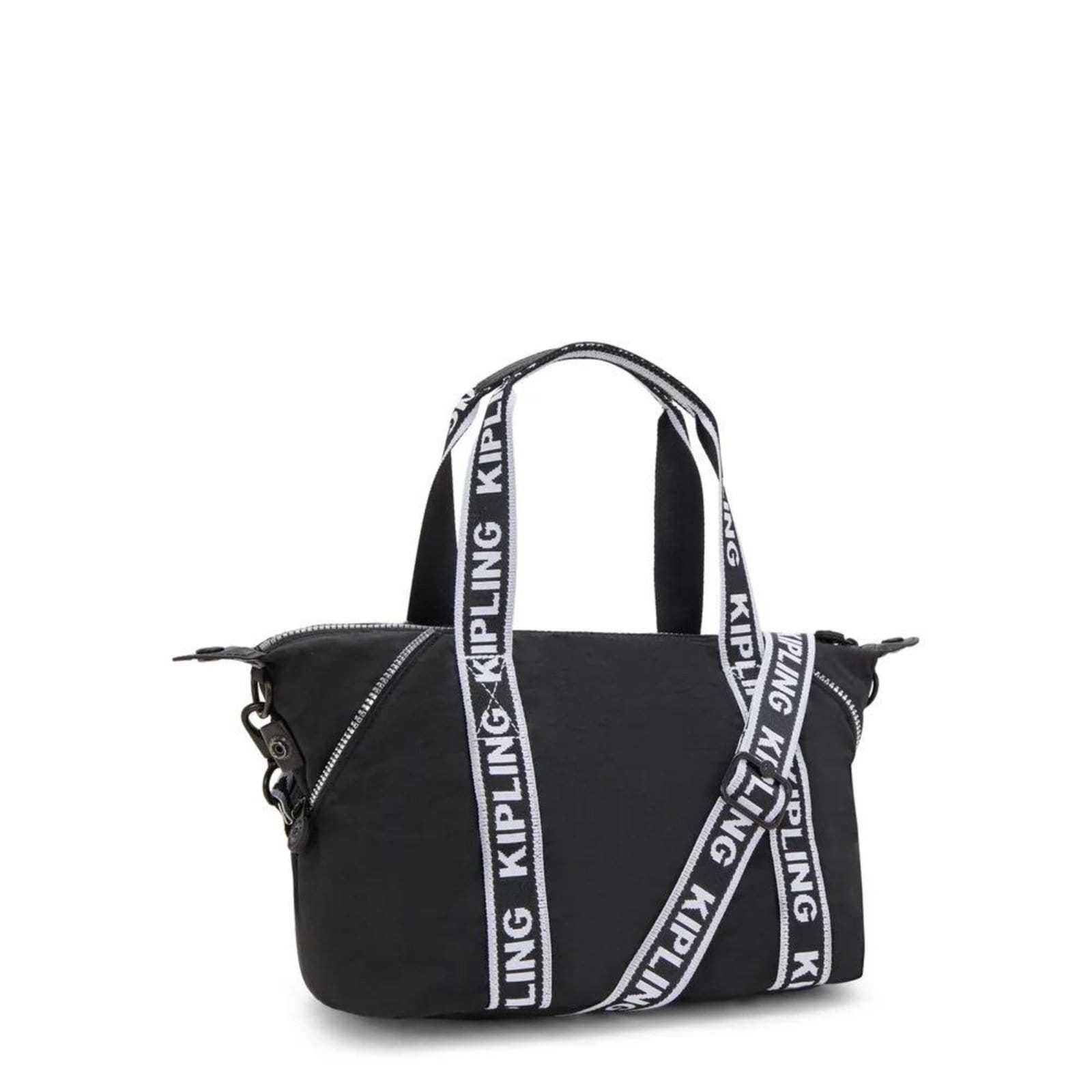 Vista 2 Bolsa Kipling Art Mini Glorious Silver Kipling preto silver