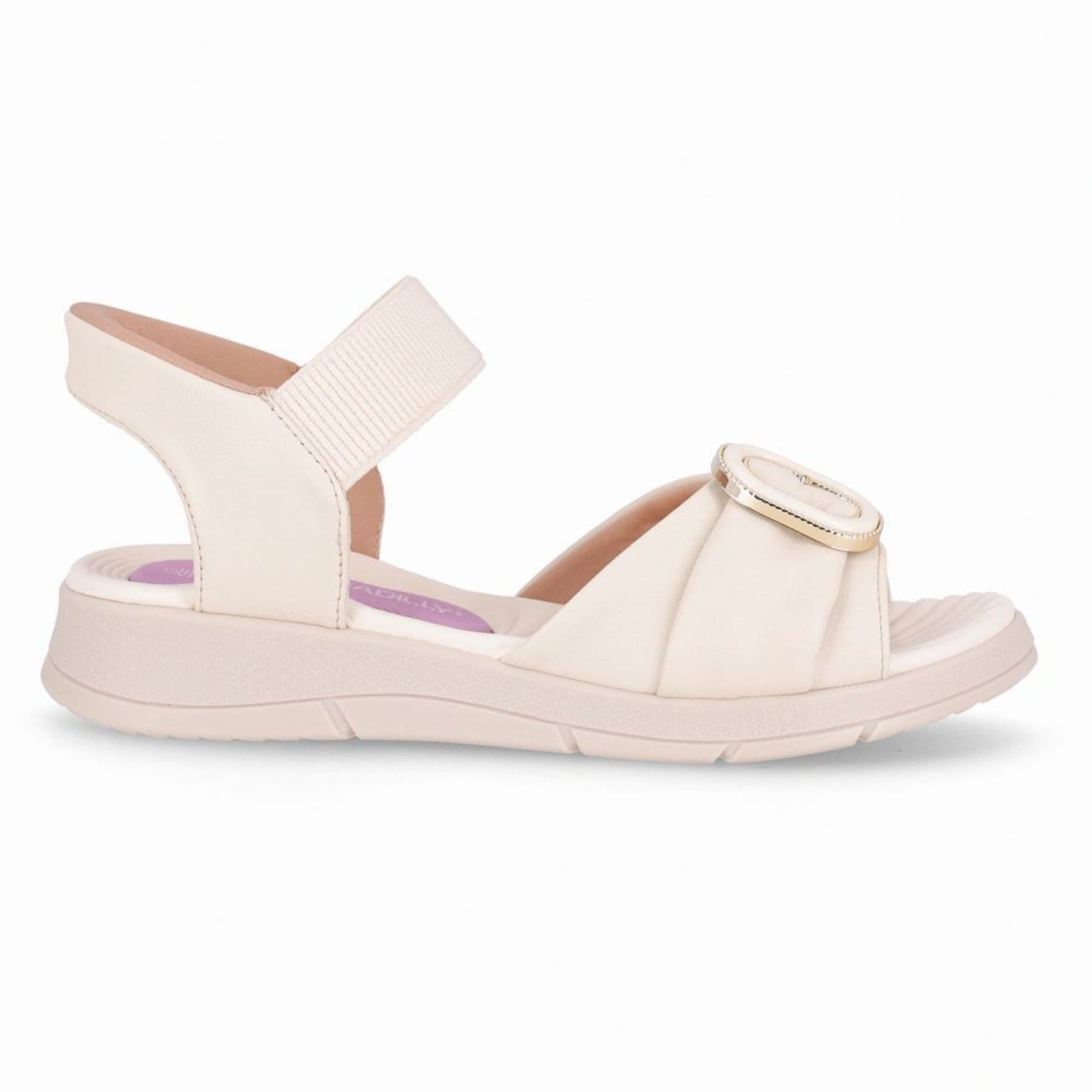 Papete SlipFit Anabela Médio Off White
