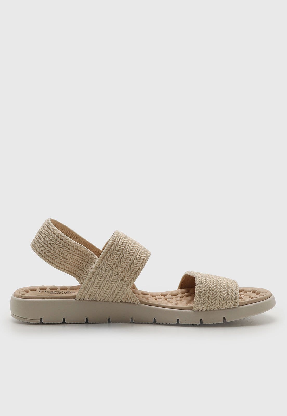 Vista 2 Rasteira Feminina Modare Tiras Elásticas MODARE bege