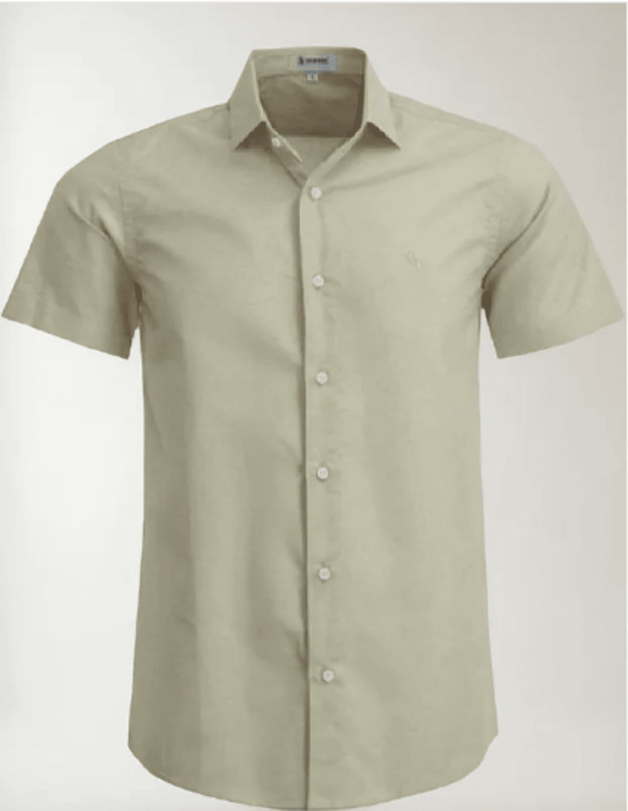 Camisa Social Amil Comfort Ready Misto Com Linho Manga Curta Luxo