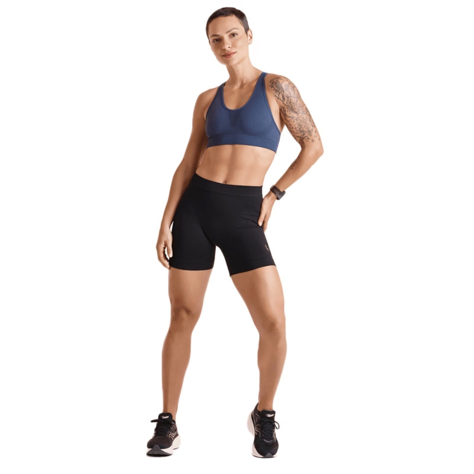 Vista 2 Shorts Attack Lupo ConfortFit Feminino 71144 Lupo preto