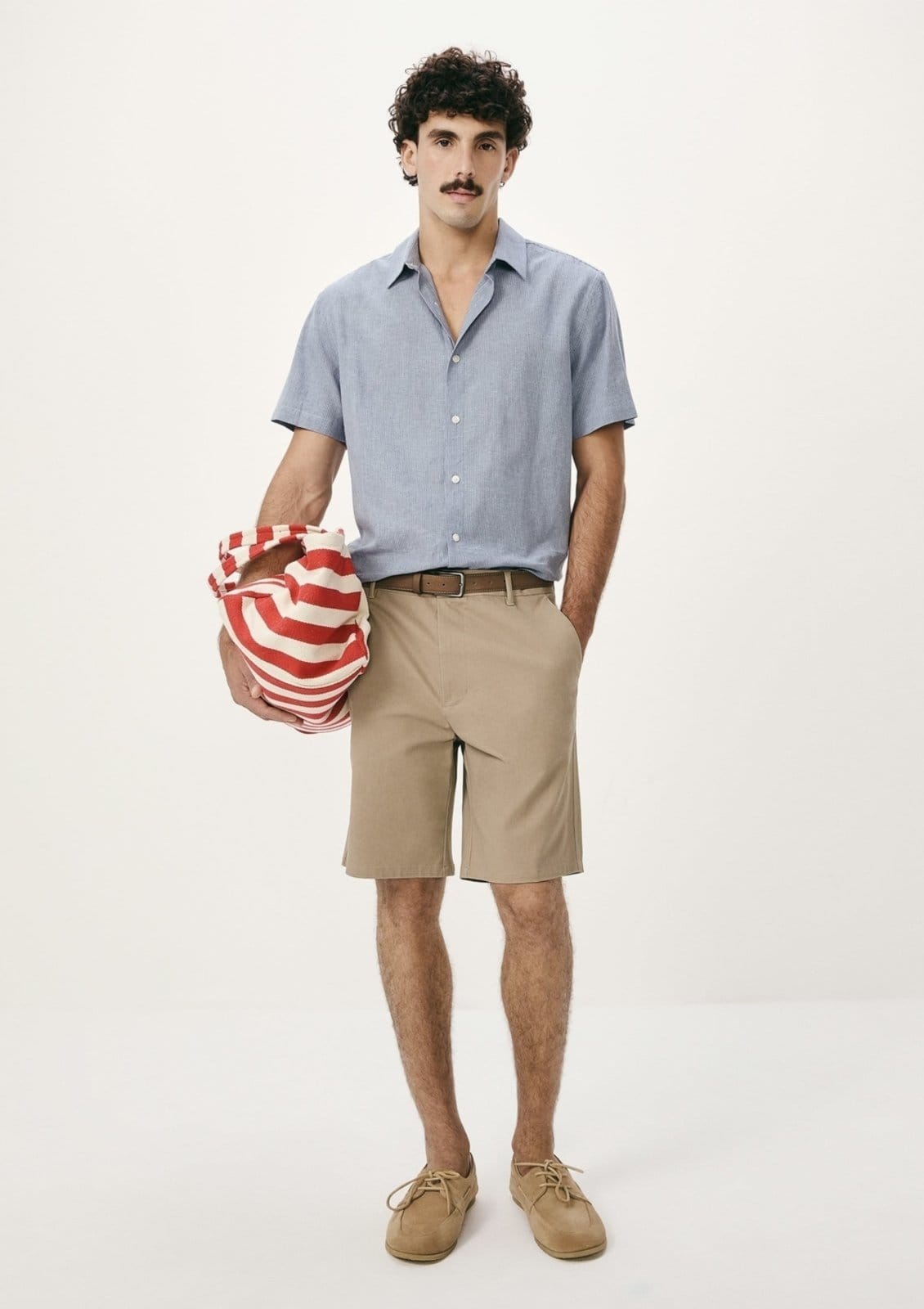 Bermuda Masculina Chino Em Sarja