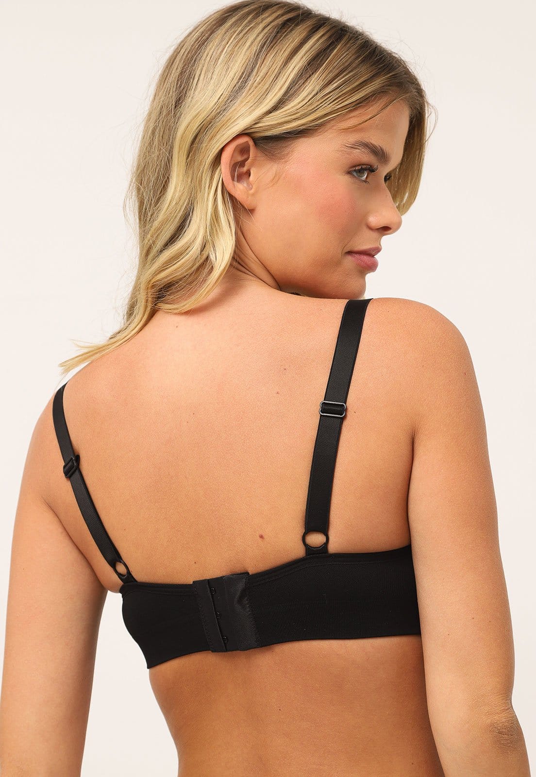 Vista 2 Sutiã Trifil Meia Taça bojo ampla cobertura TRIFIL preto