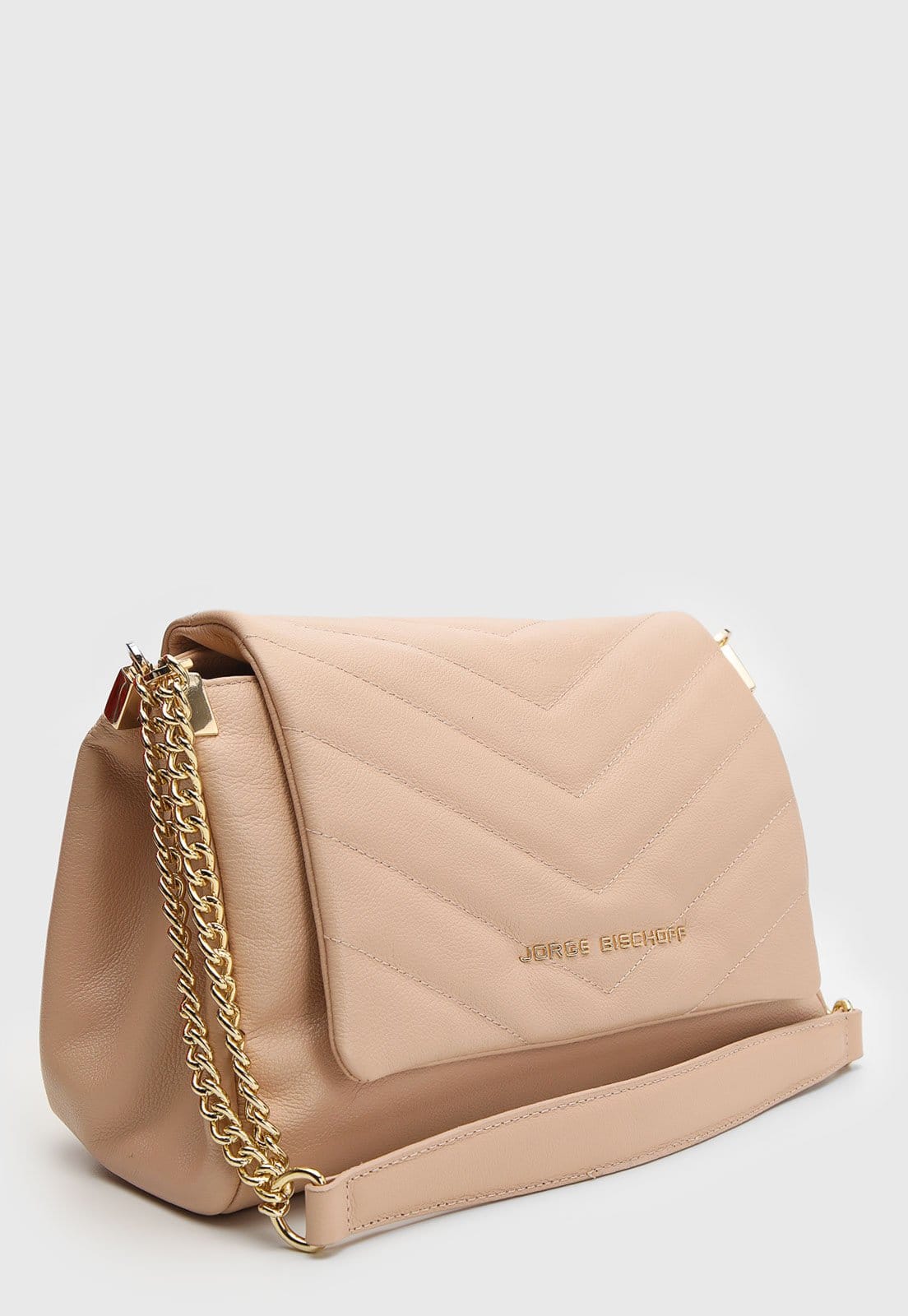 Vista 2 Bolsa Feminina Jorge Bischoff Chevron Jorge Bischoff azul marinho