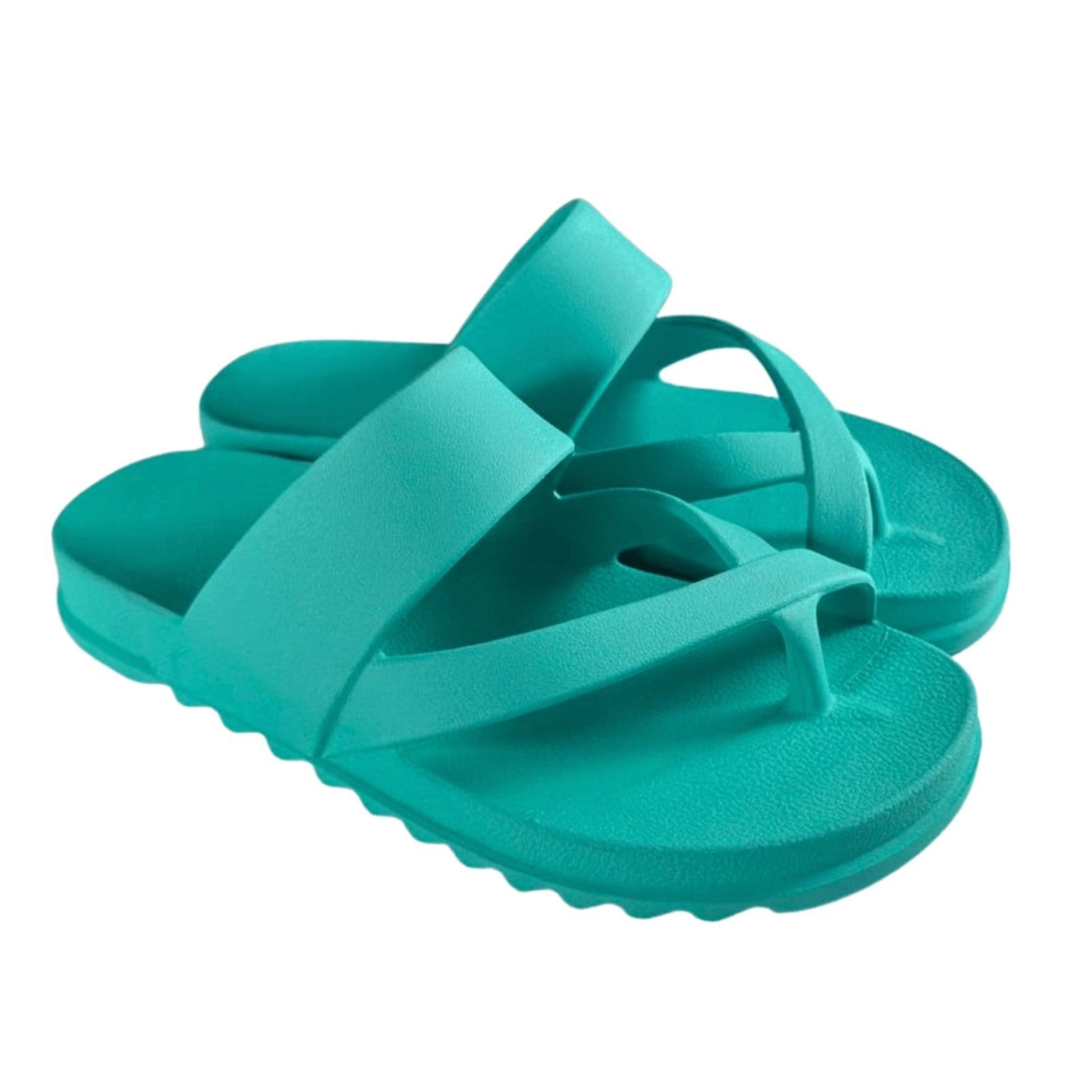 Chinelo Lançamento Feminina De Dedo Agua Tira Slide Confortável Estilo Papete Casual Moda Praia Verão - 2