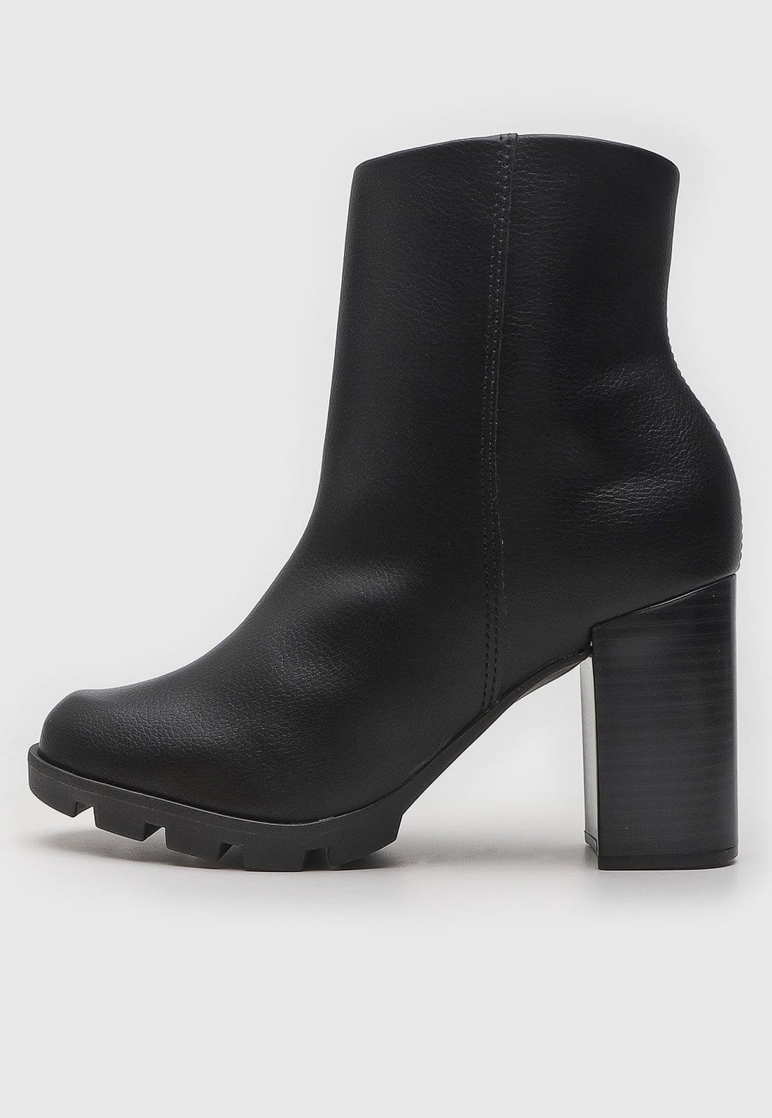 Bota Beira Rio Salto Grosso Preta