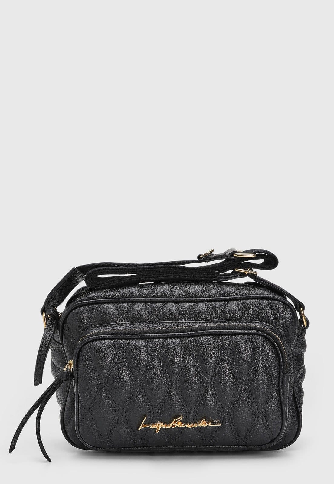 Bolsa Média Feminina Luiza Barcelos Matelassê Preta