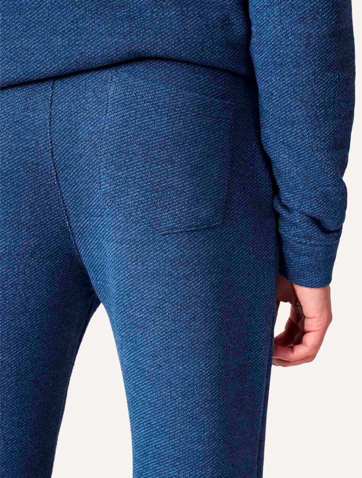 Vista 2 Calça Reserva Masculina Moletinho Carbono Mescla Reserva azul