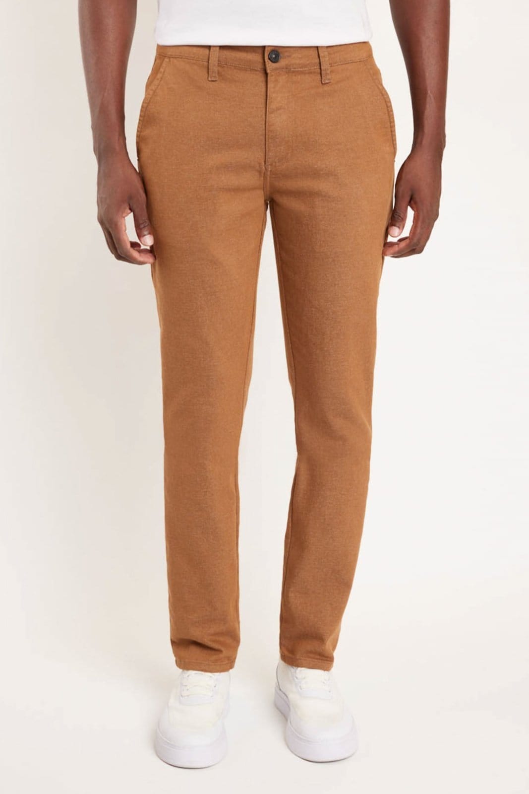 Calça Chino Bolso-Faca Moline Caramelo - 38