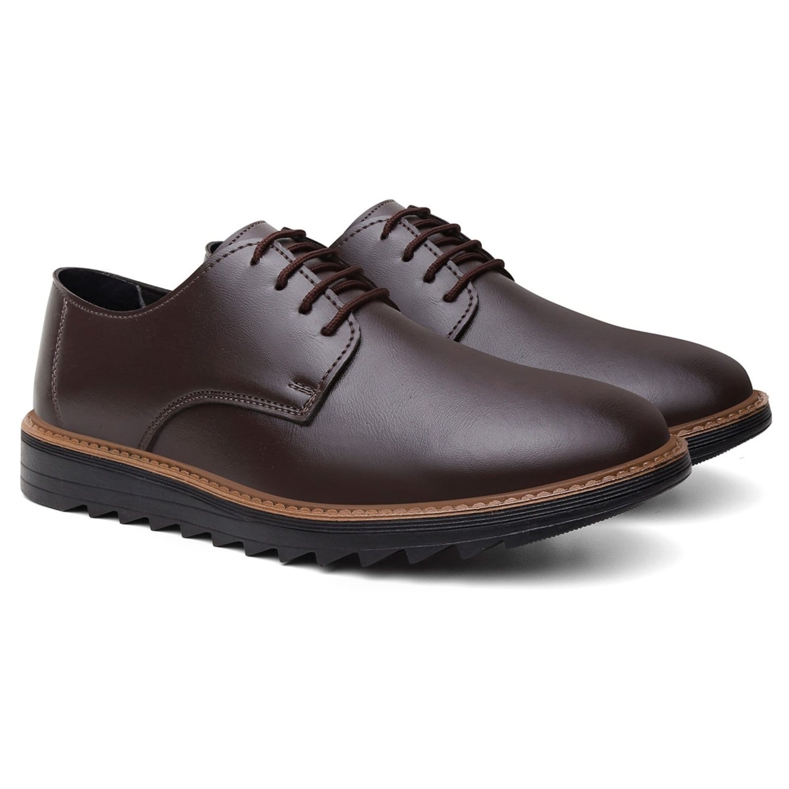 Sapato Masculino A. Andrade Mocassim Derby Casual Social Amarrar Leve Tendência Liso