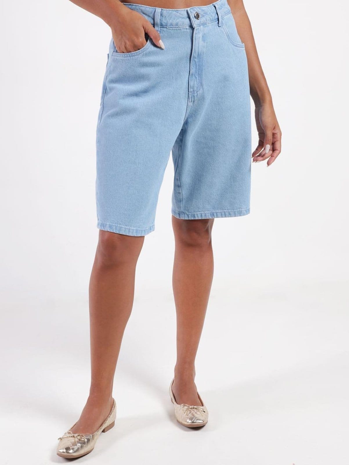 Jorts Jeans Autentique Feminino CLARO