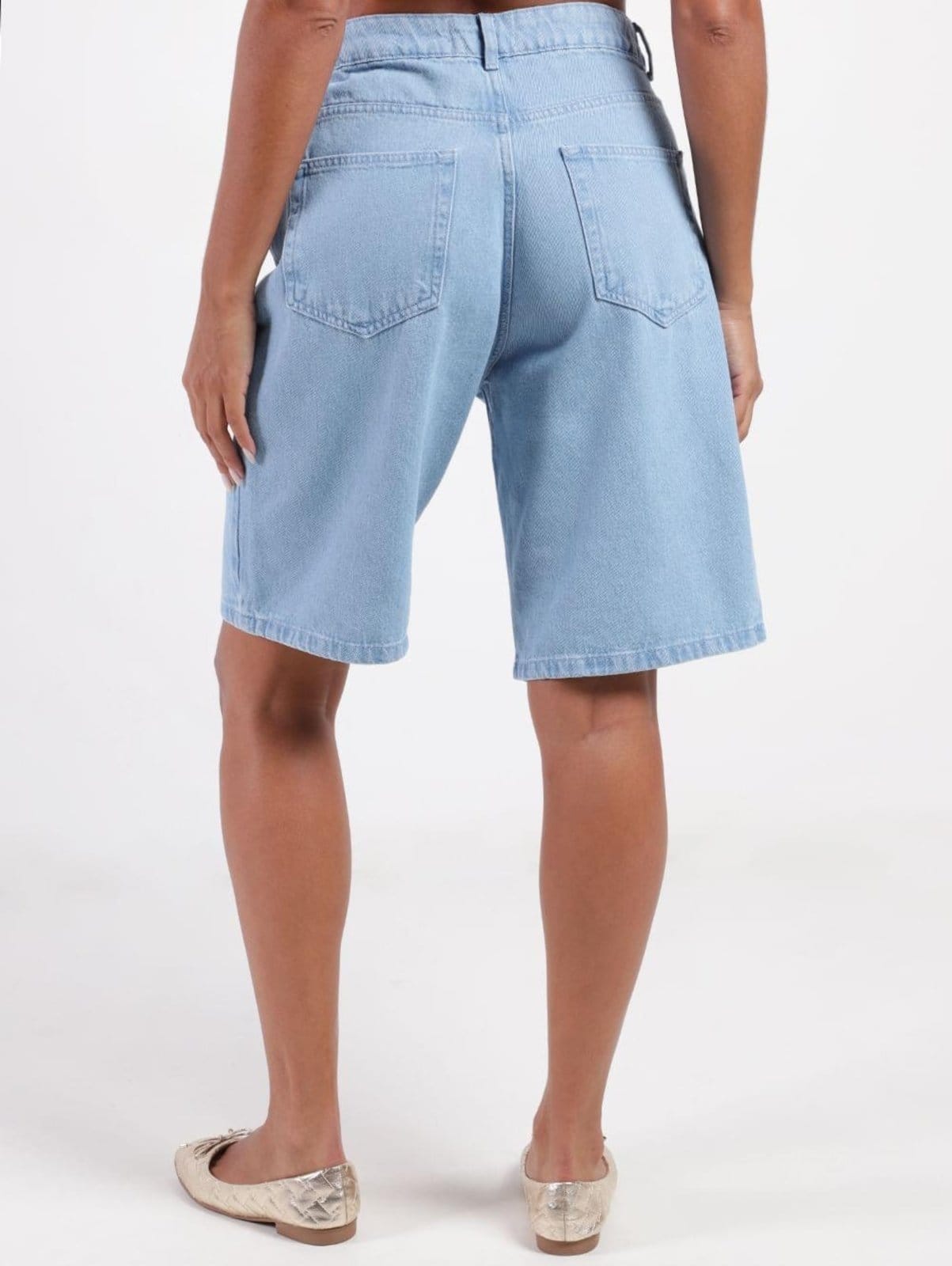 Vista 2 Jorts Jeans Autentique Feminino CLARO Autentique azul