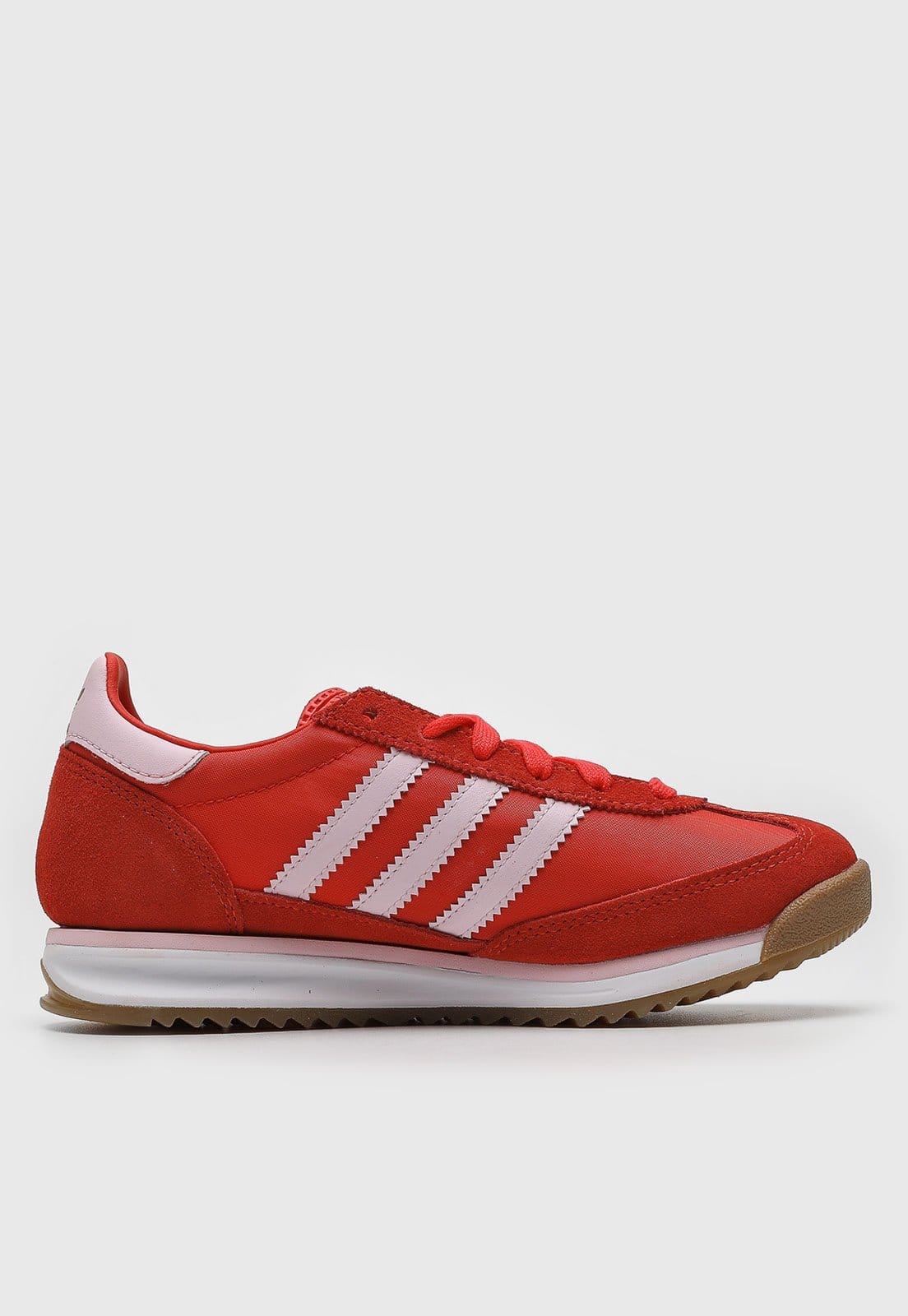 Vista 2 Tênis Feminino adidas Originals SL 72 RS e Branco adidas Originals vermelho