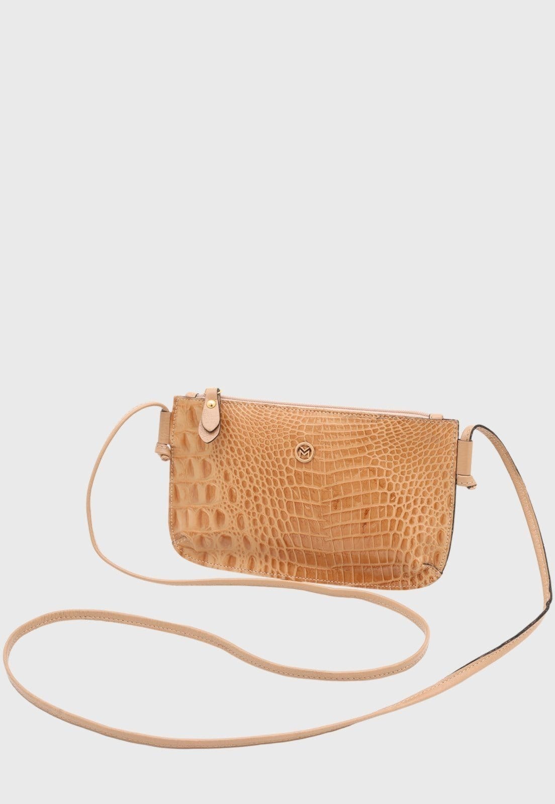 Bolsa Transversal Couro Mariart Croco 202MRT