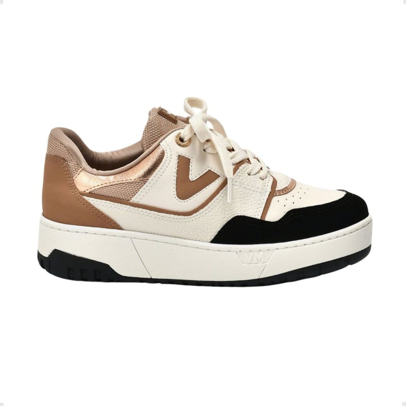 Tênis Moda Feminino Casual Via Marte Bege