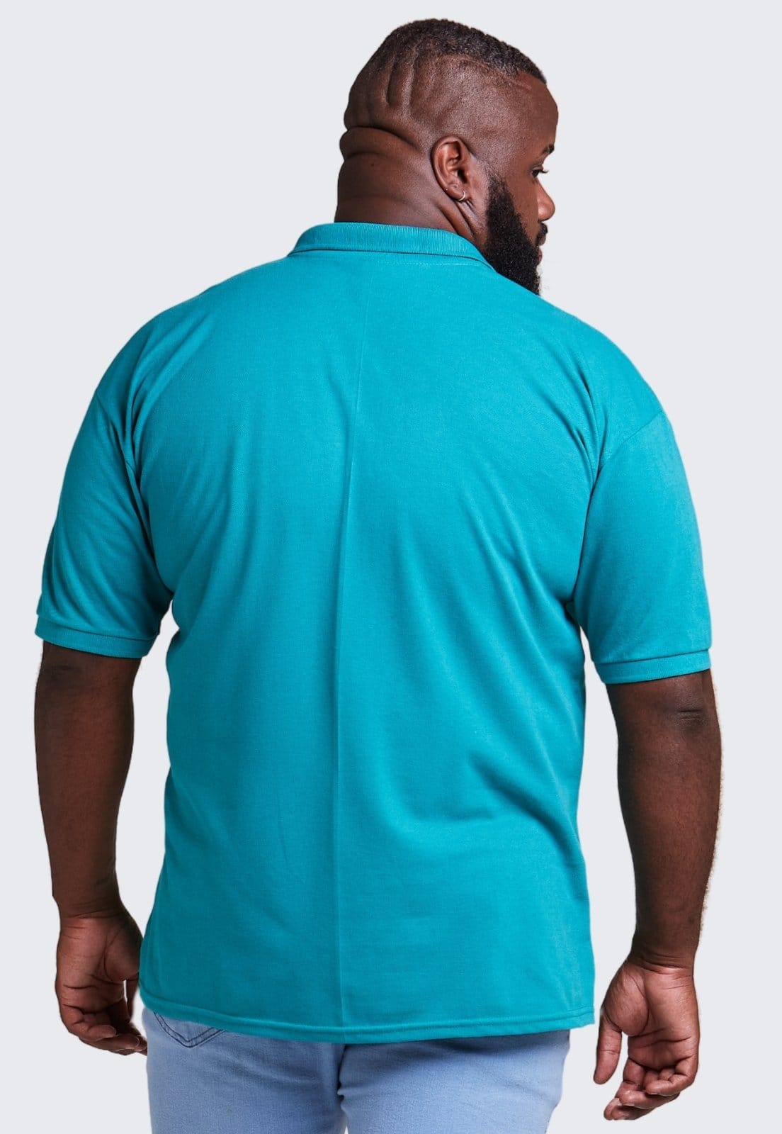 Vista 2 Camisa Polo Masculina Algodão Plus Size Daze Modas Água Daze Modas verde