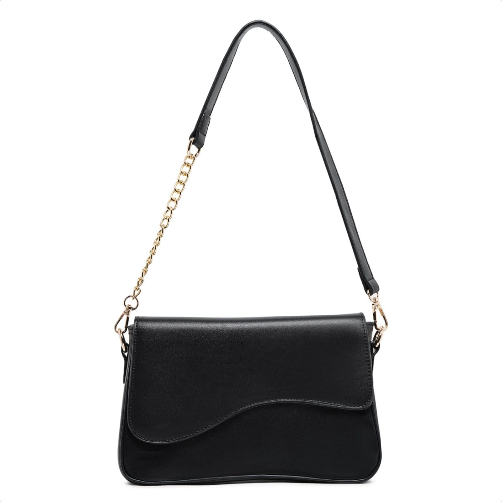 Bolsa Transversal Baguete Tendencia Couro De Ombro Social