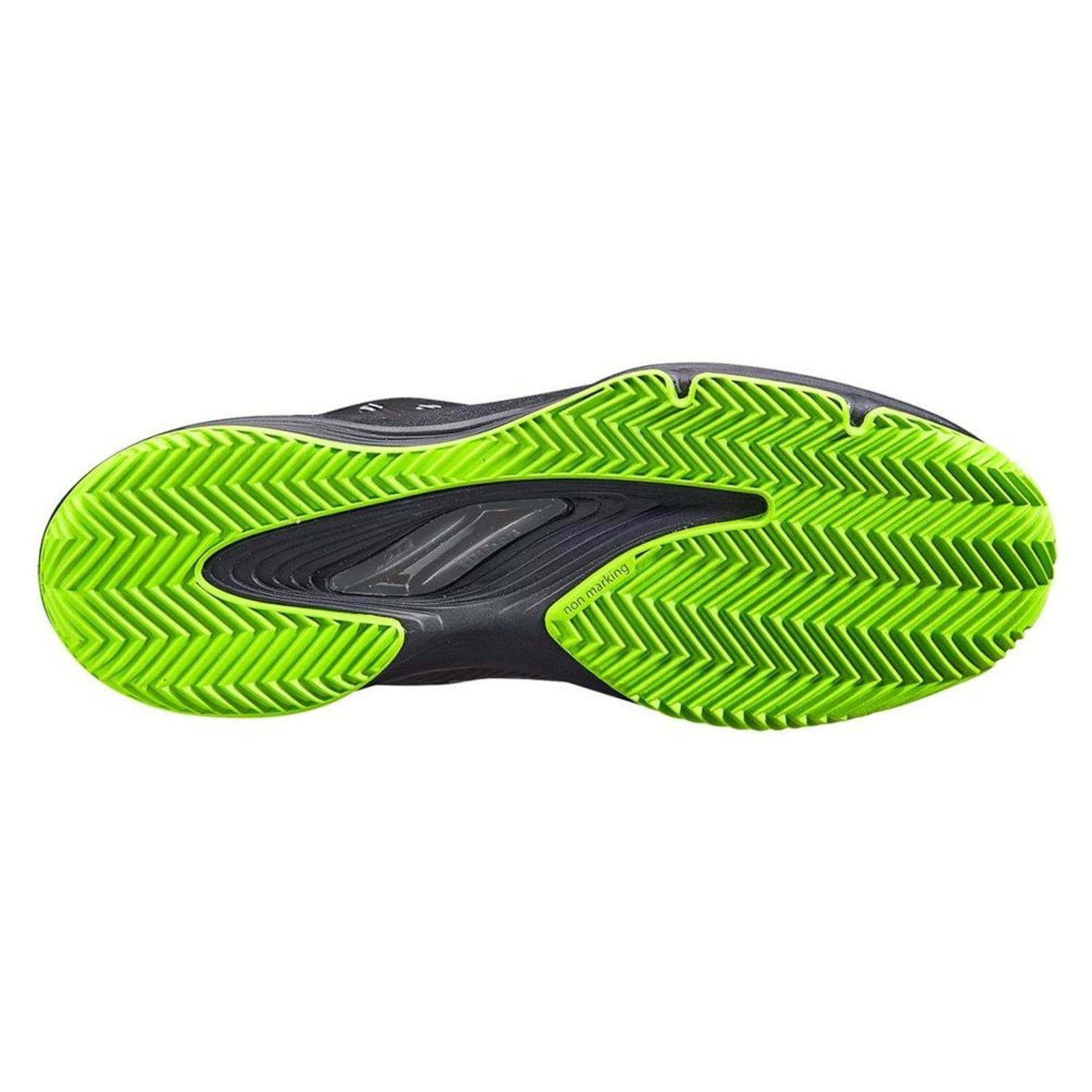 Vista 2 Tenis Masculino Wilson Hurakn Clay Wilson preto verde