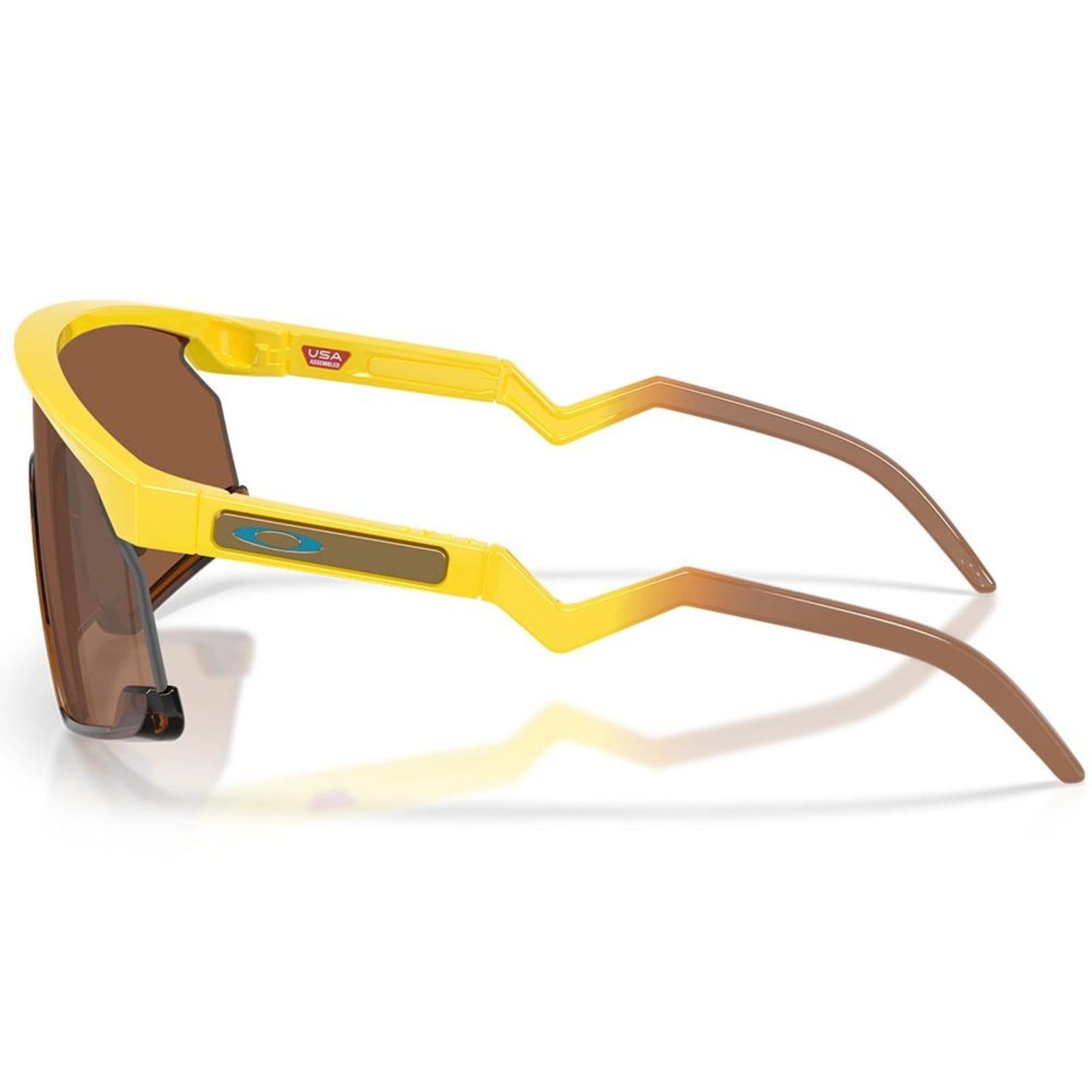 Vista 2 Óculos de Sol Oakley BXTR Peely Yellow Prizm Tungsten Oakley preto yellow