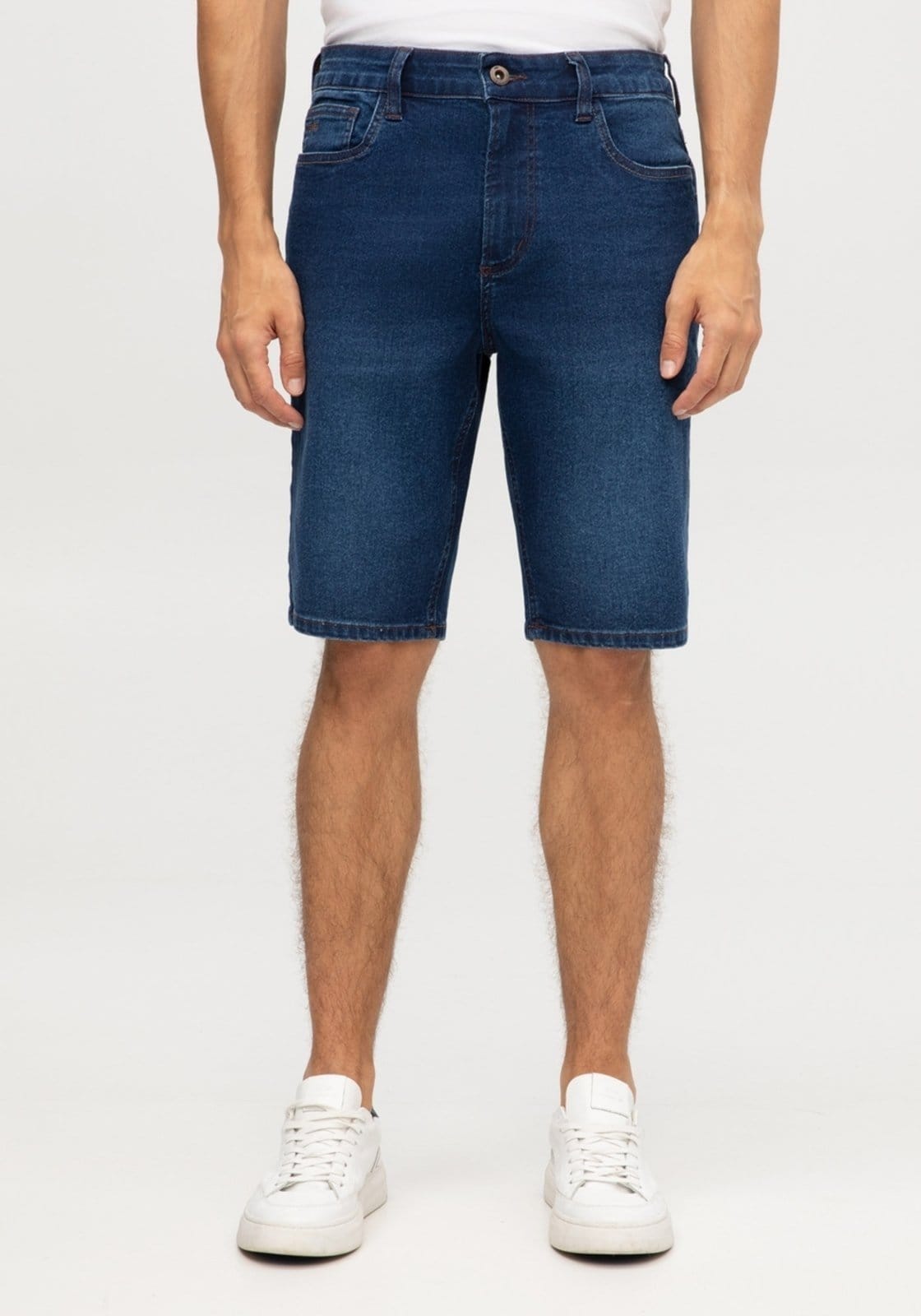 Bermuda Masculina Reta com Elasticidade