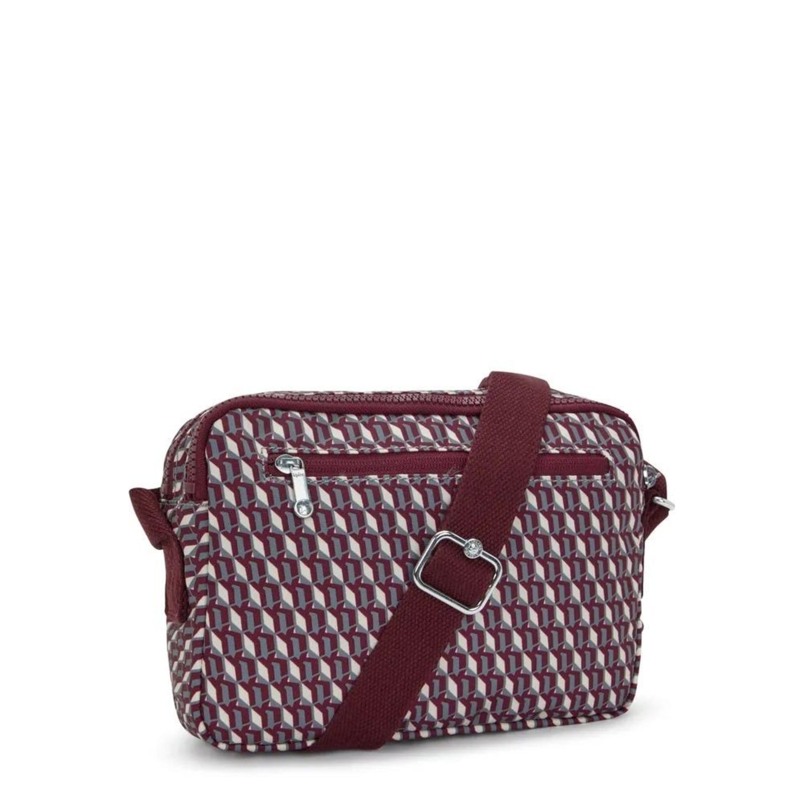 Vista 2 Bolsa Kipling Abanu M 3DK Wine Kipling vermelho