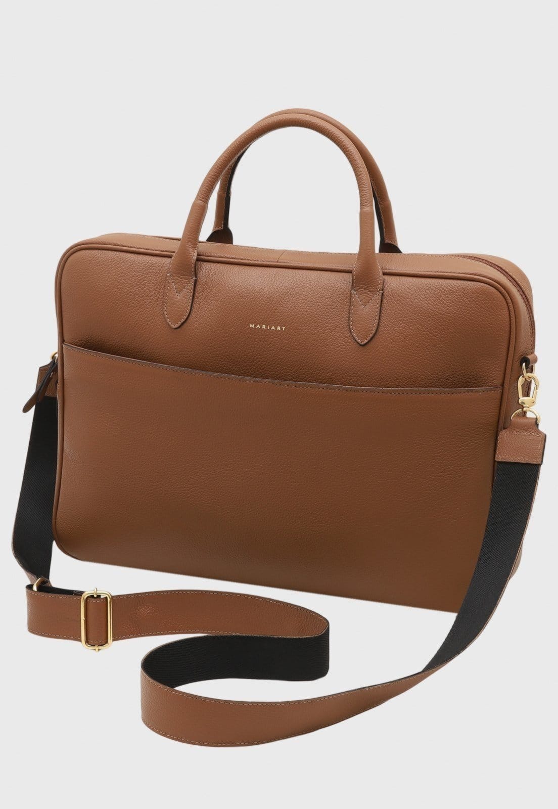 Bolsa Pasta Transversal Couro Mariart Sampa Camel